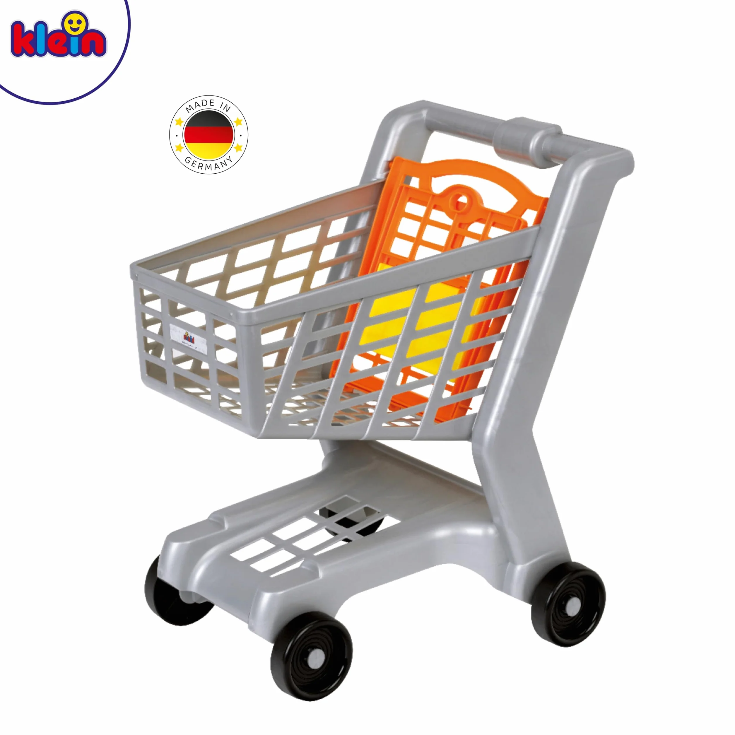 Theo Klein 9690 Chariot de supermarché I avec siège Rabattable pour poupée I Plastique de qualité supérieure I Jouet pour Enfants à partir de 2 Ans
