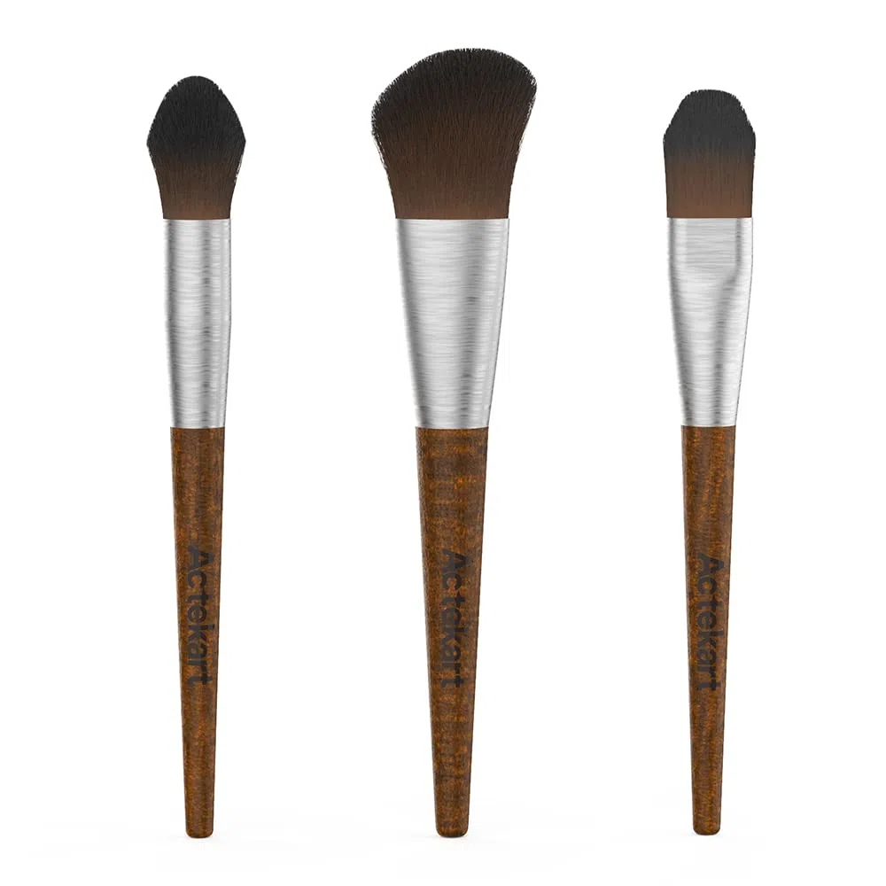 Lot de 3 brosses de nettoyage pour maquettes (manche en bois premium) - Brosse à dépoussiérer douce pour figurines, brosse professionnelle pour statues, figurines de collection, loisirs