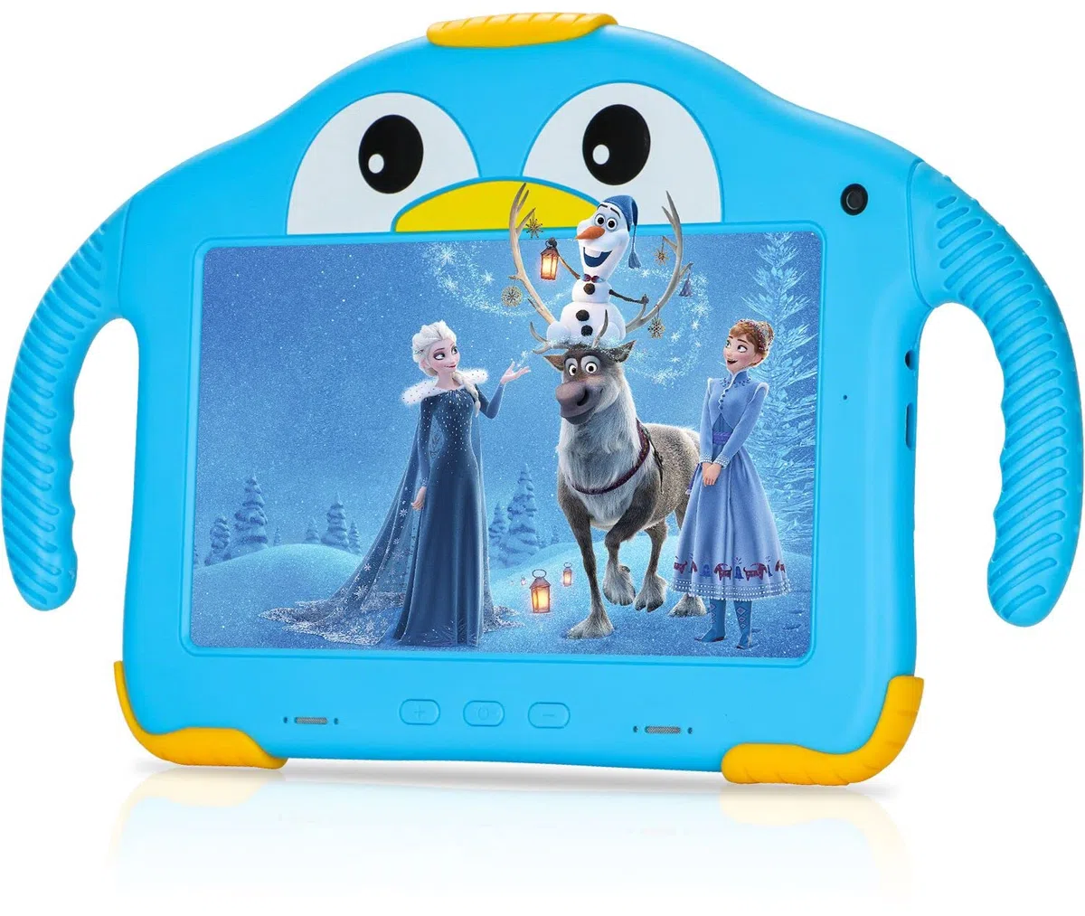 Tablette pour Enfants 7 Pouces Tablette Enfant éducative contrôle Parental WiFi Tablette Tactile Enfant Android 10 Tablettes Anti-Chute Jolie Forme de Pingouin Bleu