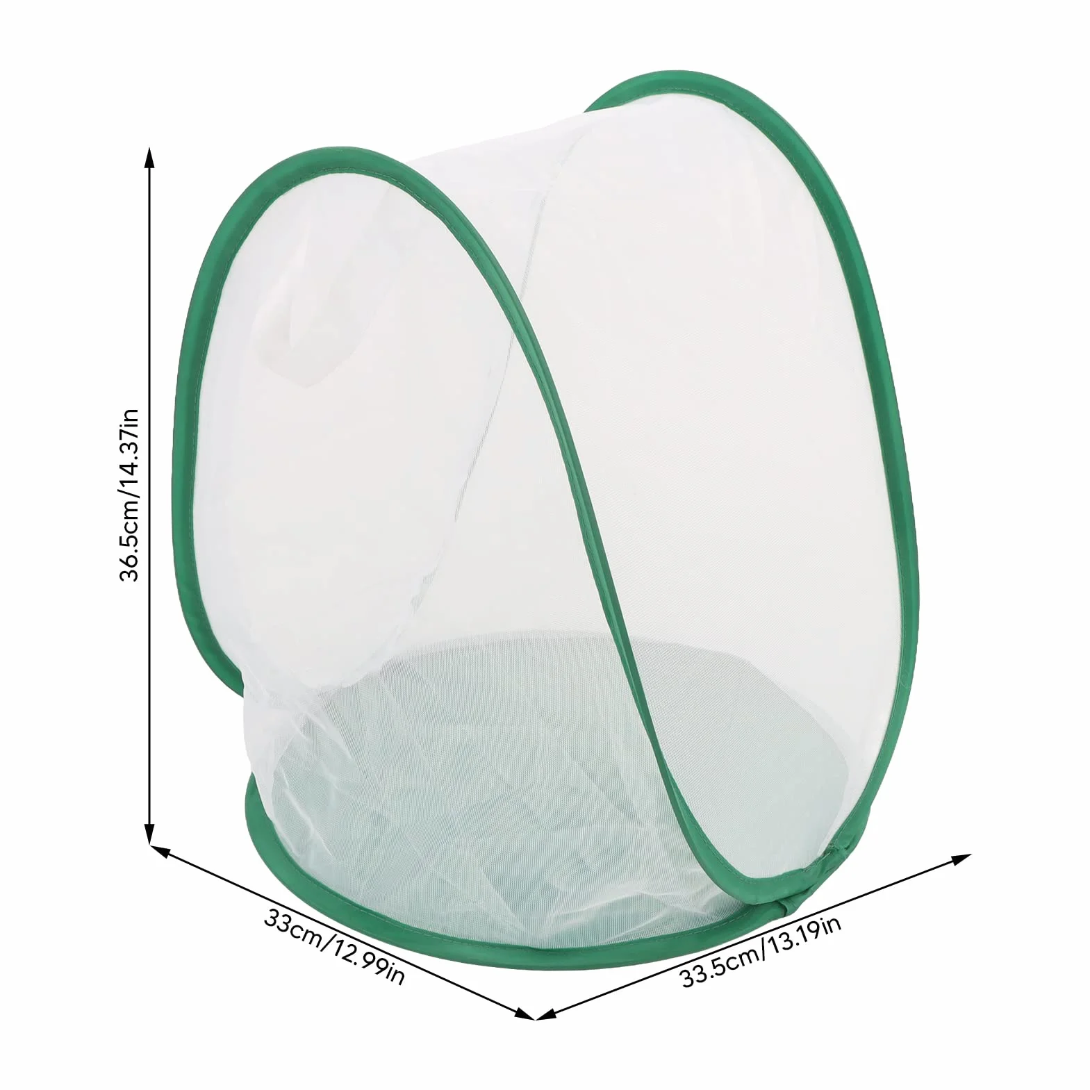 TOPINCN Habitats de Papillons avec Poignée Grands Insectes Verts Mesh Cag Habitats de Papillons Pliables Cage de Jardinage pour L'expérience D'éducation Scientifique