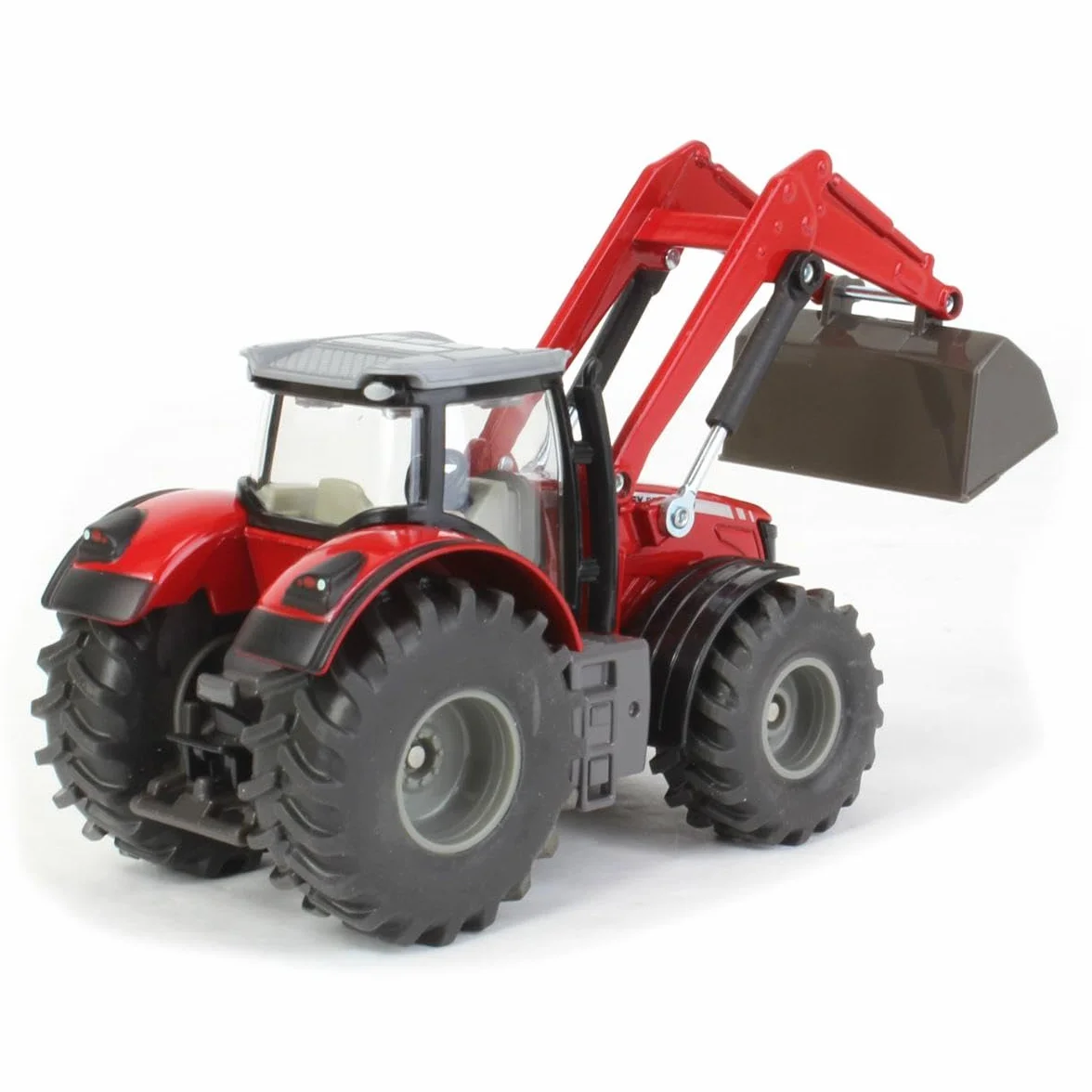 SIKU 1985, Tracteur Massey Ferguson 8690 avec Chargeur Frontal Mobile, 1:50, Métal,Plastique, Rouge,