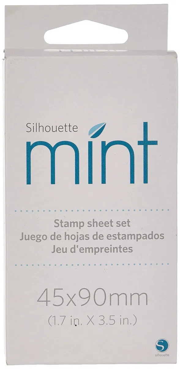 Silhouette Utilisez Le Jeu de Feuilles pour créer des tampons personnalisés, Menthe, composé de polymère, Multicolore, XXL