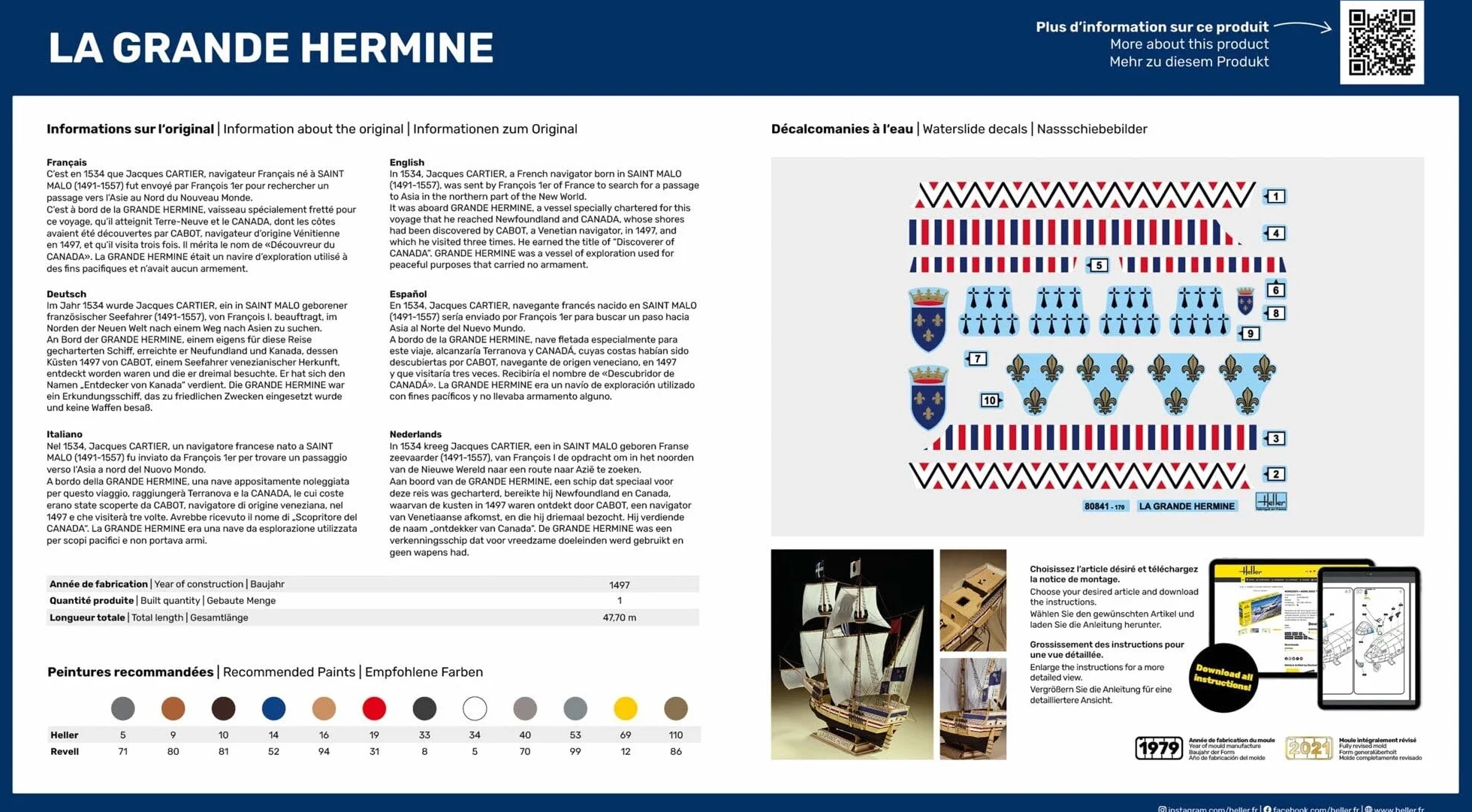 Maquette Bateau : Starter Kit La Grande Hermine