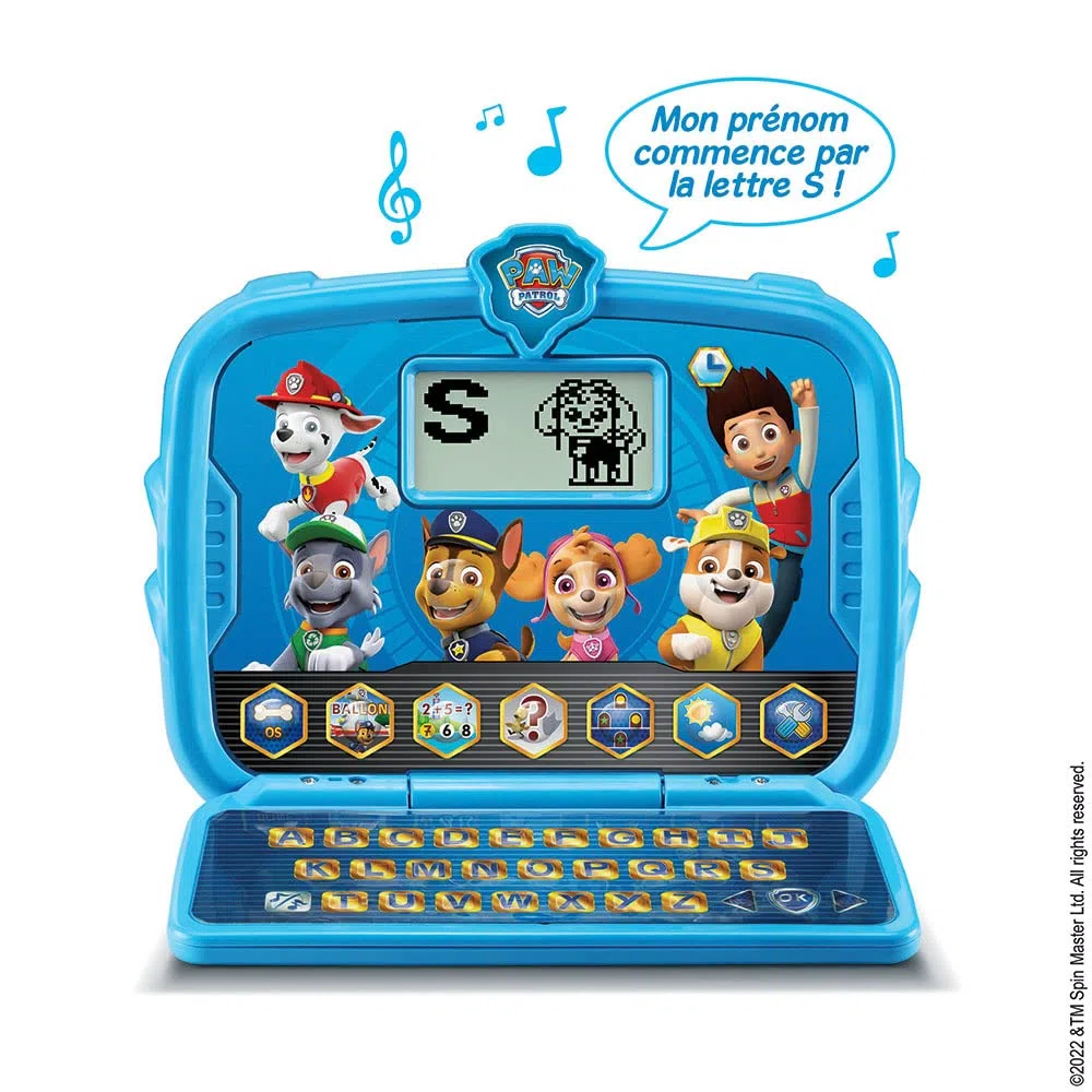 VTech – Pat Patrouille - Mon Ordi Tablette Éducatif 2 en 1, Tablette Enfant – 3/7 Ans - Contenu en Français