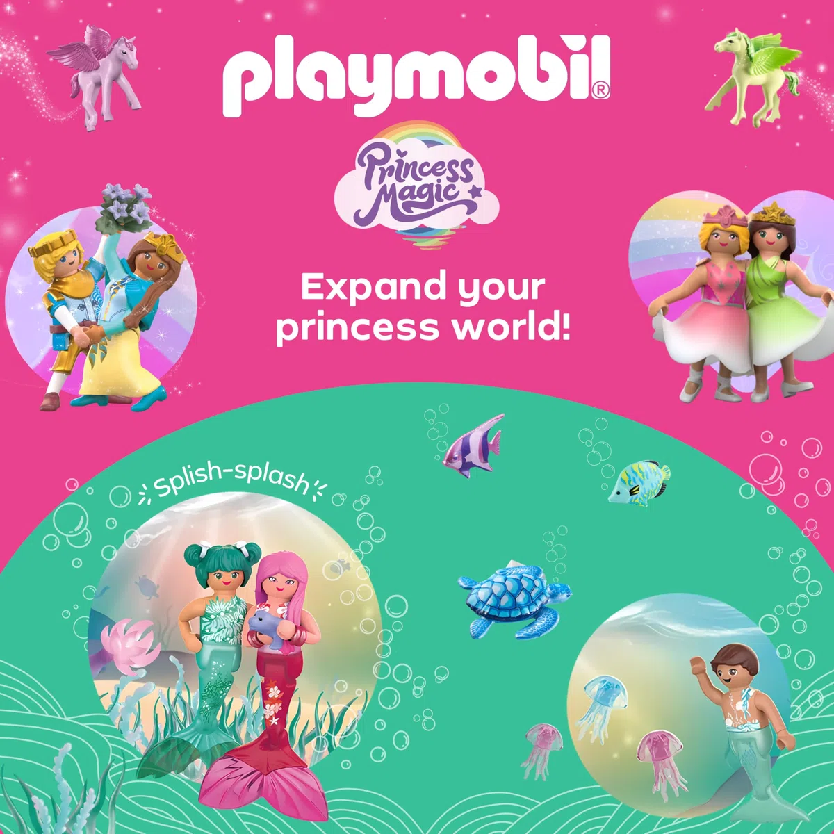 Playmobil | Princess Magic | Promenade en Carrosse Royal avec la Princesse et Le Prince | Jouet Princesse | Jouet Conte de fées pour Enfants à partir de 4 Ans | 71846