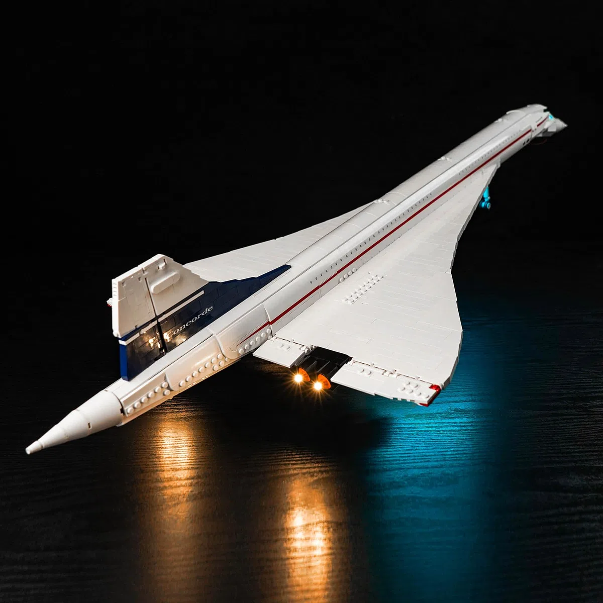 Kit d'éclairage LED compatible avec Lego 10318 Airbus Concorde (sans modèle), kit d'éclairage décoratif compatible avec Lego Concorde Creative Toy