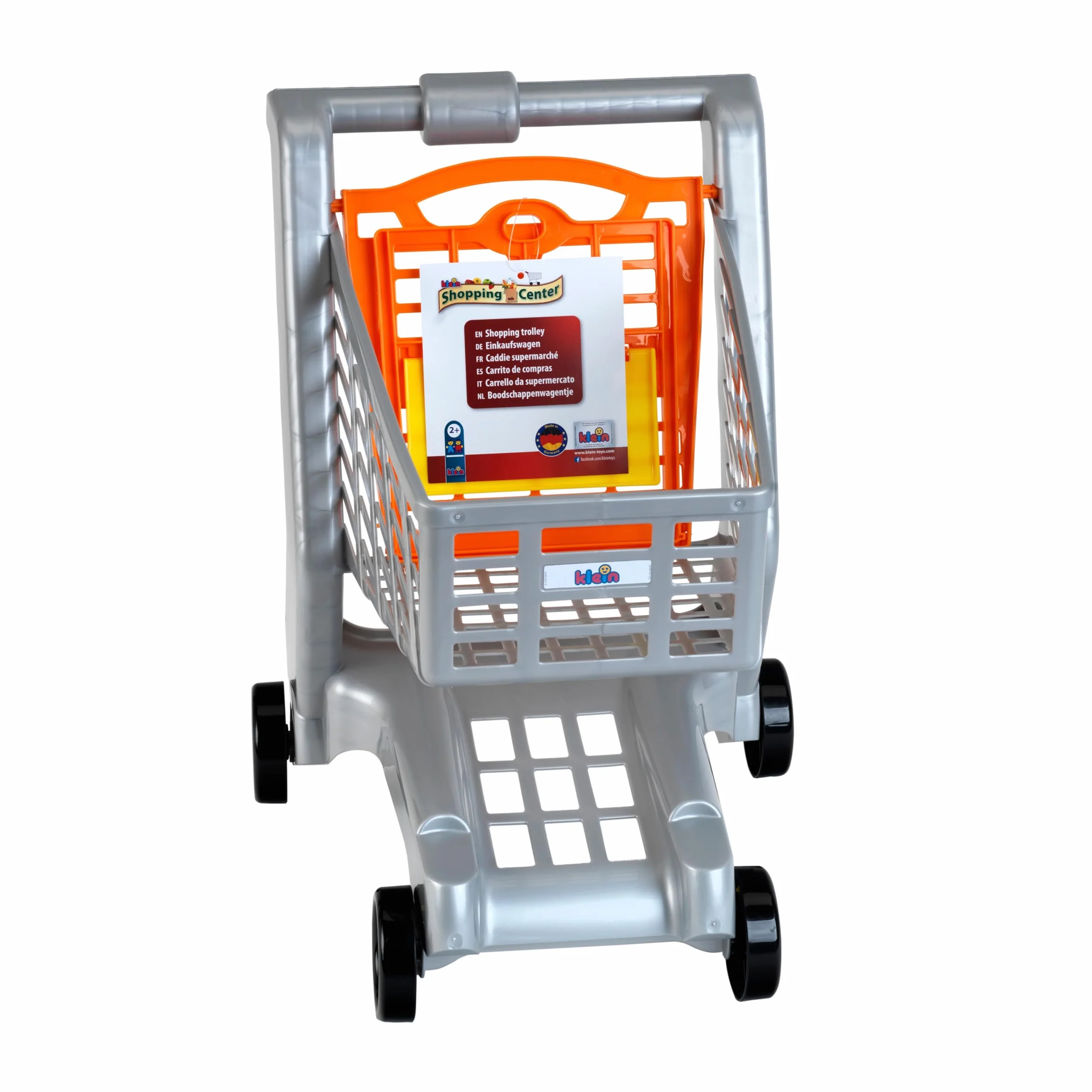 Theo Klein 9690 Chariot de supermarché I avec siège Rabattable pour poupée I Plastique de qualité supérieure I Jouet pour Enfants à partir de 2 Ans