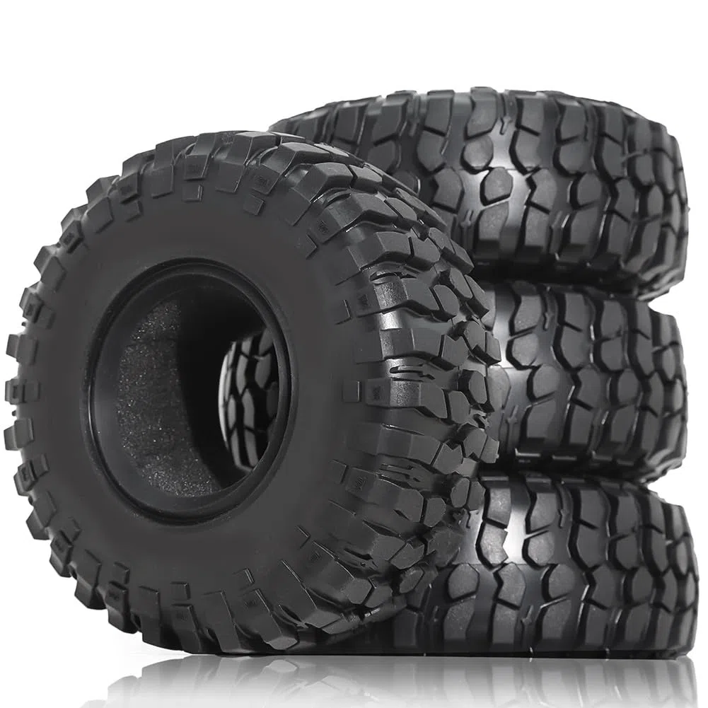 4PCS 1.9 "Pneu d'escalade Universel 106mm Pneu de Terrain Rocheux avec Doublure Interne pour Crawler Rc 1/10