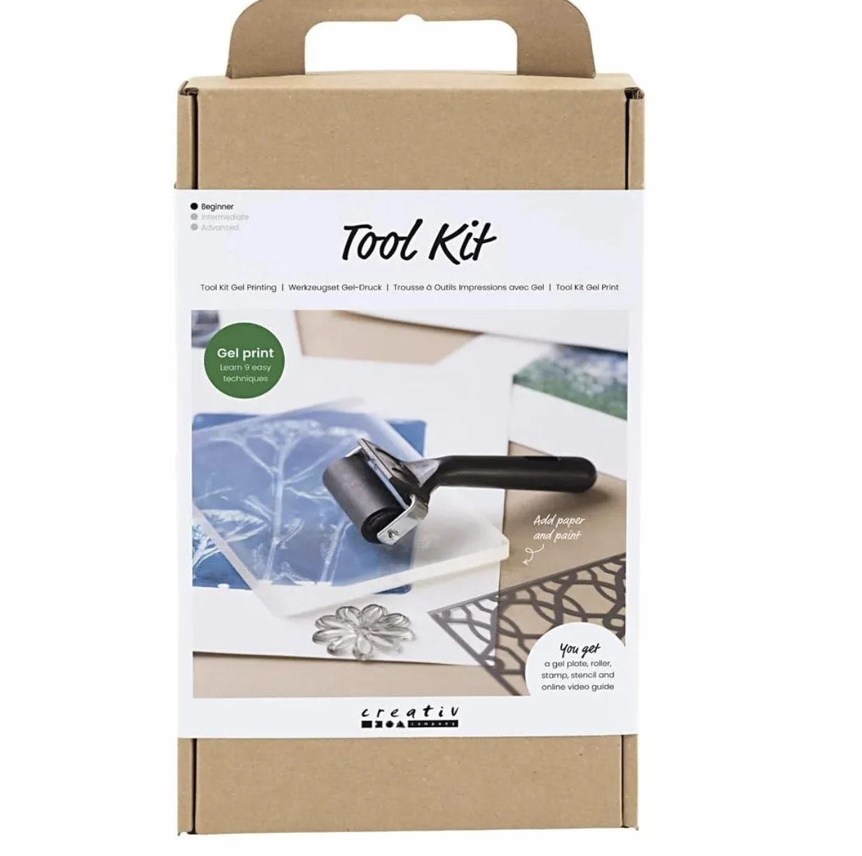 Kit d'outils d'impression sur gel, 1 paquet