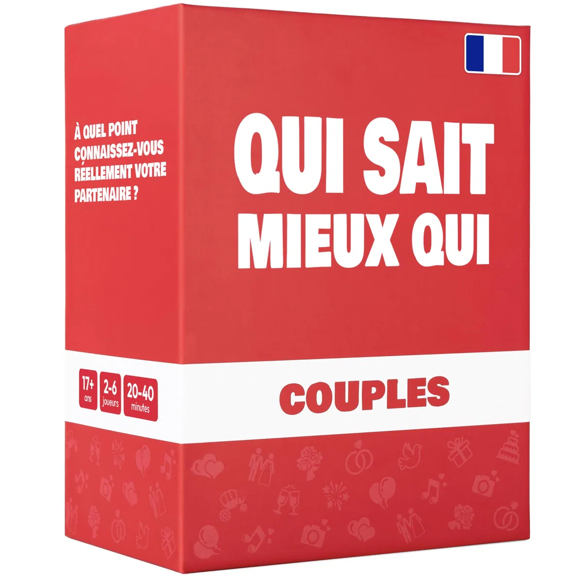 The World Game Qui Sait Mieux Qui - Jeu de Société pour Couple - Qui Connaît l'autre Le Mieux ? - des Cartes pour Une Soirée Anniversaire ou Cadeau de Saint-Valentin pour Homme et Femme Adultes
