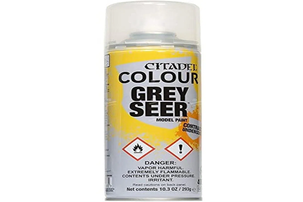 Games Workshop Citadel Bombe sous-Couche - Aérosol Contrast Grey Seer 293 g (Lot de 1)