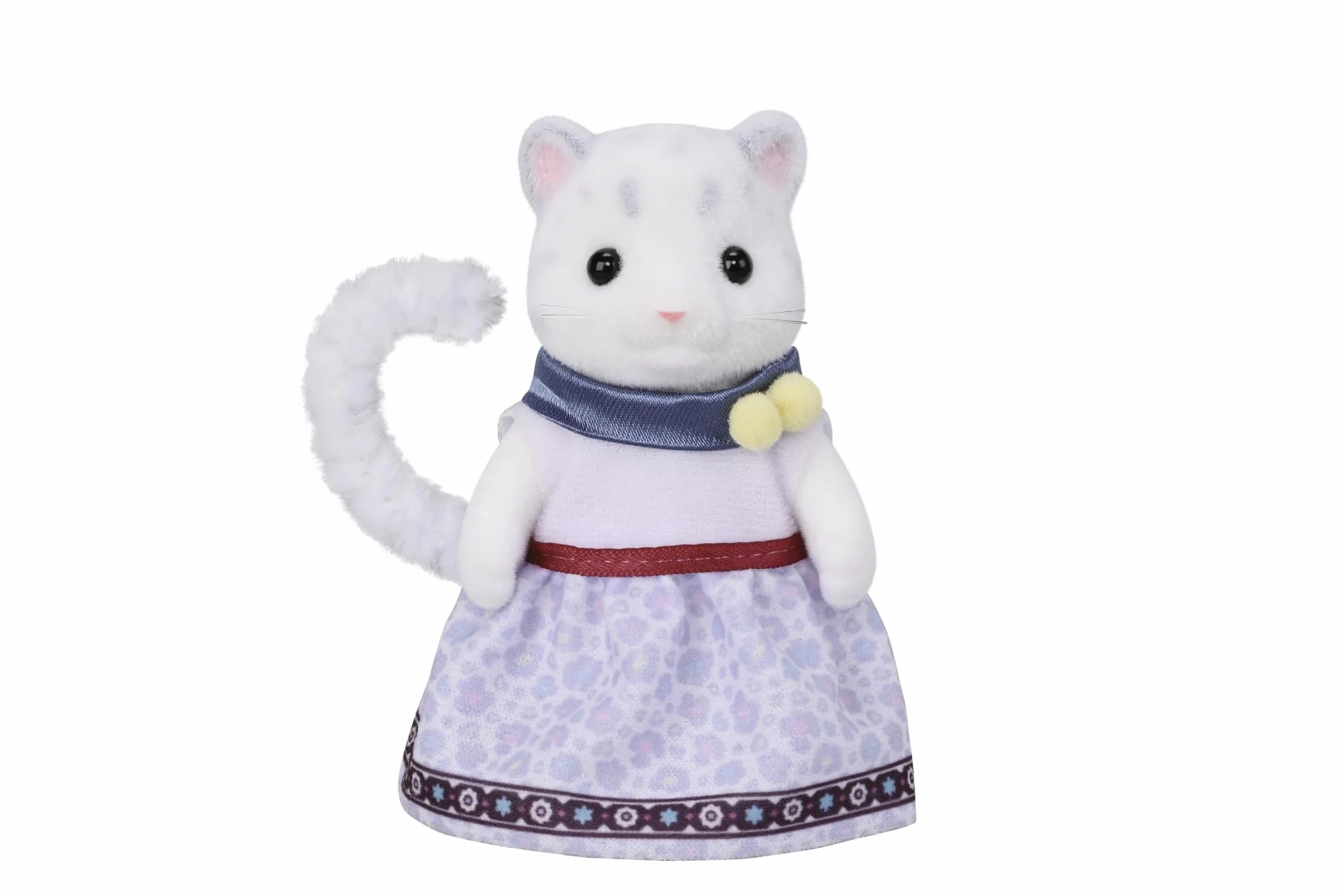 Sylvanian Families - La Famille Panthère des neiges - Set 4 Figurines - Plongez dans l'univers de la Famille Sylvanian - Figurines Animaux Miniatures - Jouet Enfant 3 Ans et + - 5814