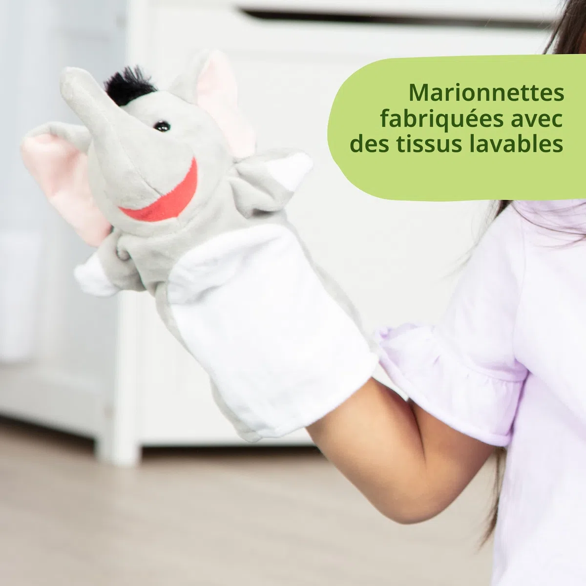 Melissa & Doug - 6 Marionnettes Thème Animaux Safari - Marionnettes À Mains pour Enfant - Peluche Jeu De Rôle - Jouet D'Activité, De Développement Et d'apprentissage - Cadeau Enfant 2 Ans Et +
