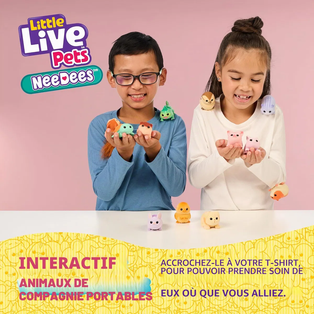 Little Live Pets Needees Jouet électronique interactif pour animaux de compagnie avec plus de 50 sons et suivi des scores, jouets portables pour enfants à partir de 5 ans