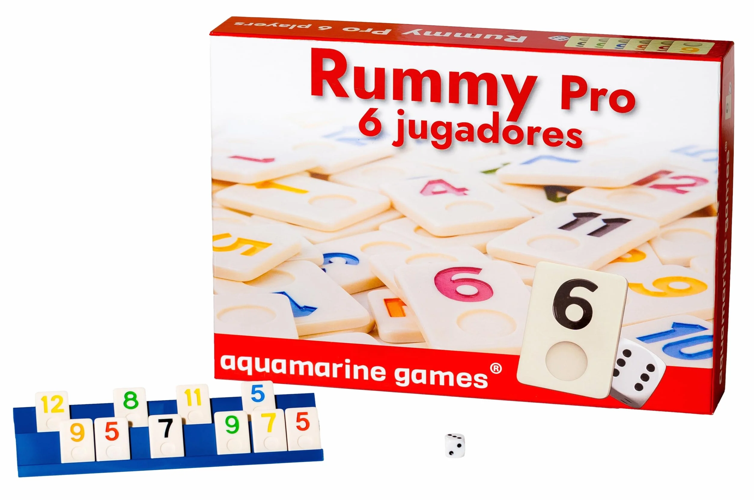 Aquamarine Games – Jeu de société Rummy 6 Joueurs (réf. DO001)