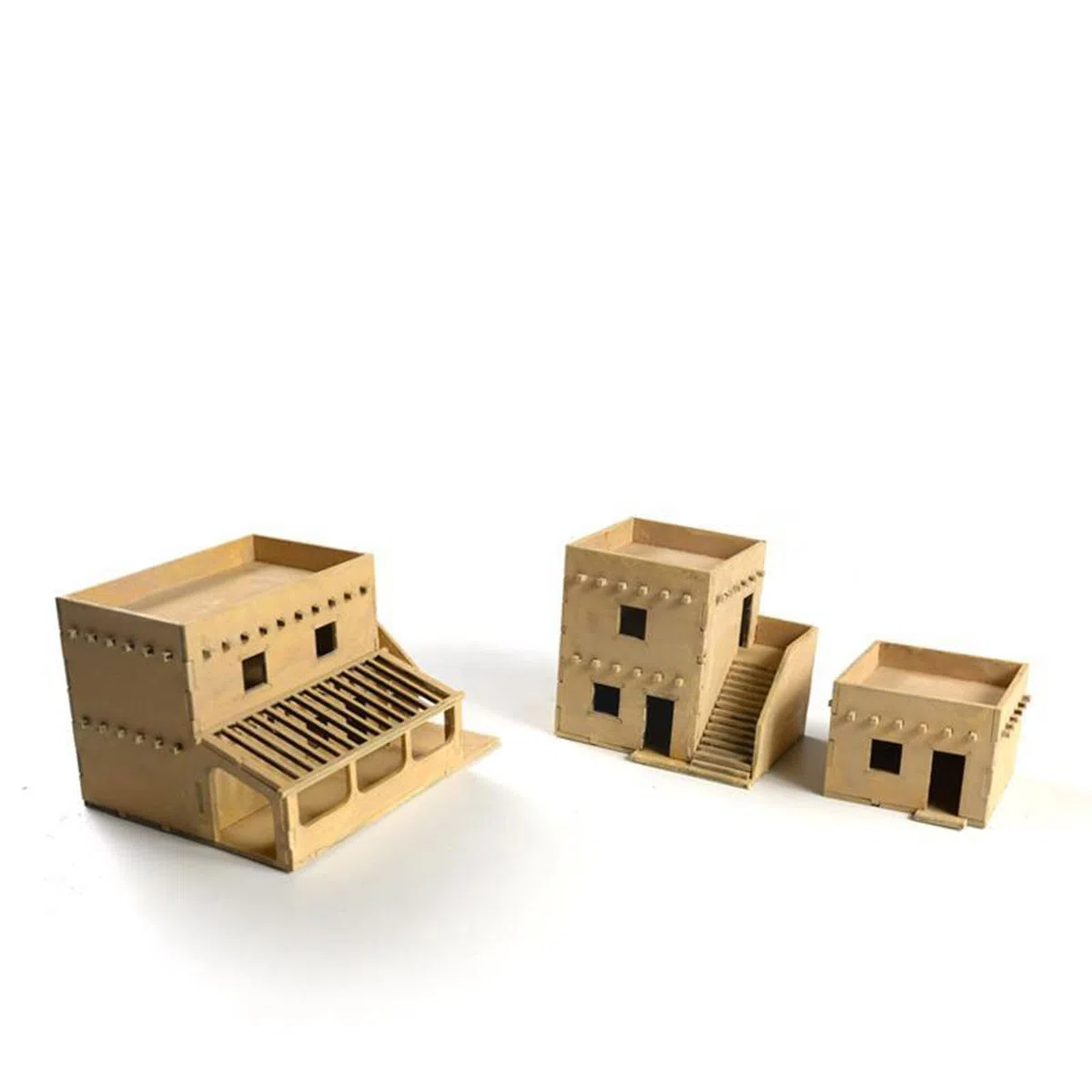 harayaa 1/72 Kits de construction de maquettes de maison Scène d'architecture Modèle de scène d'architecture pour Diorama, style c