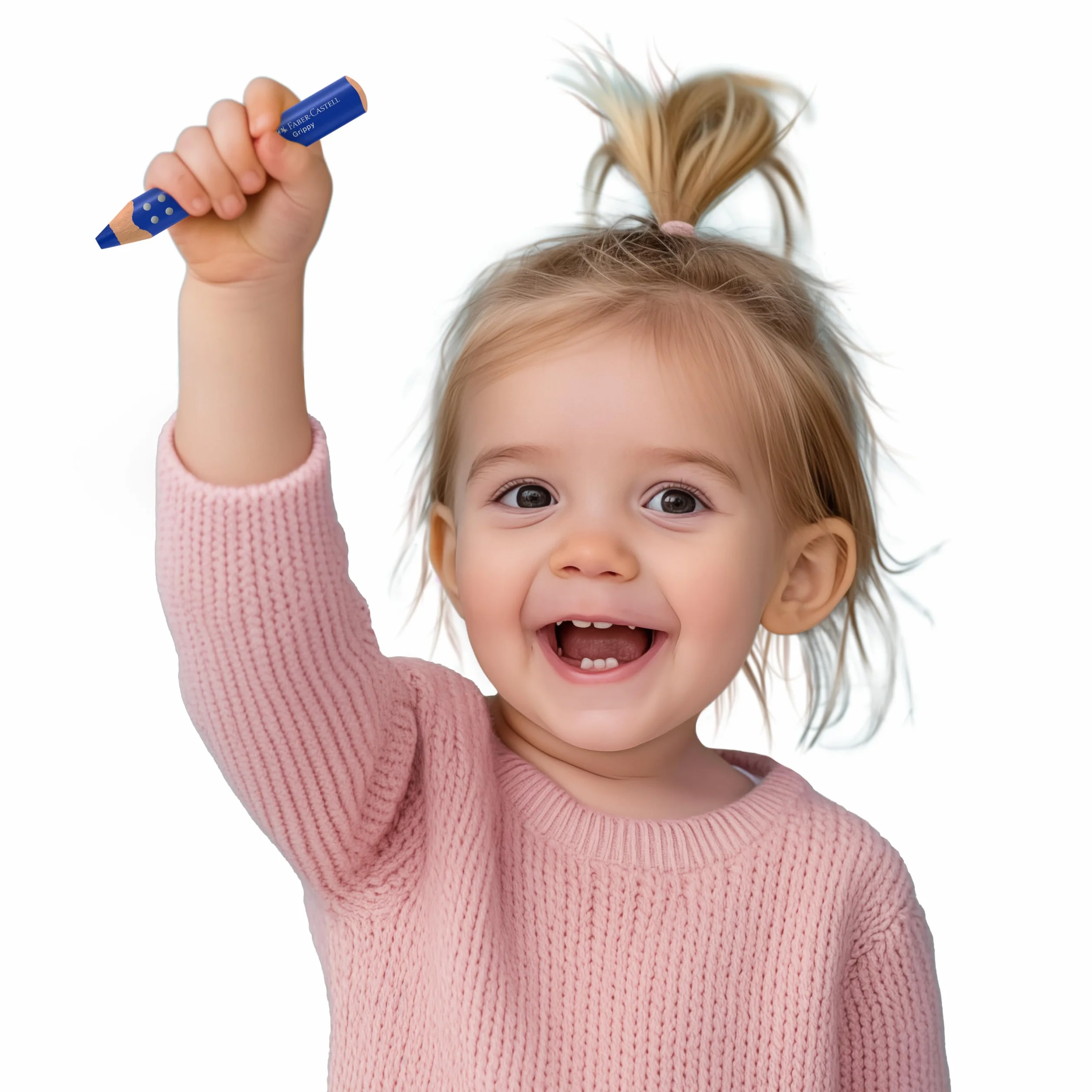 Faber-Castell 110636 Set Grippy, 10 Gros Crayons de Couleurs Enfants, Kit Dessin Facile à Laver, Crayon de Couleurs de Forme Triangulaire Ergonomique et Épaisseur de 10mm, Taille Crayon Inclu