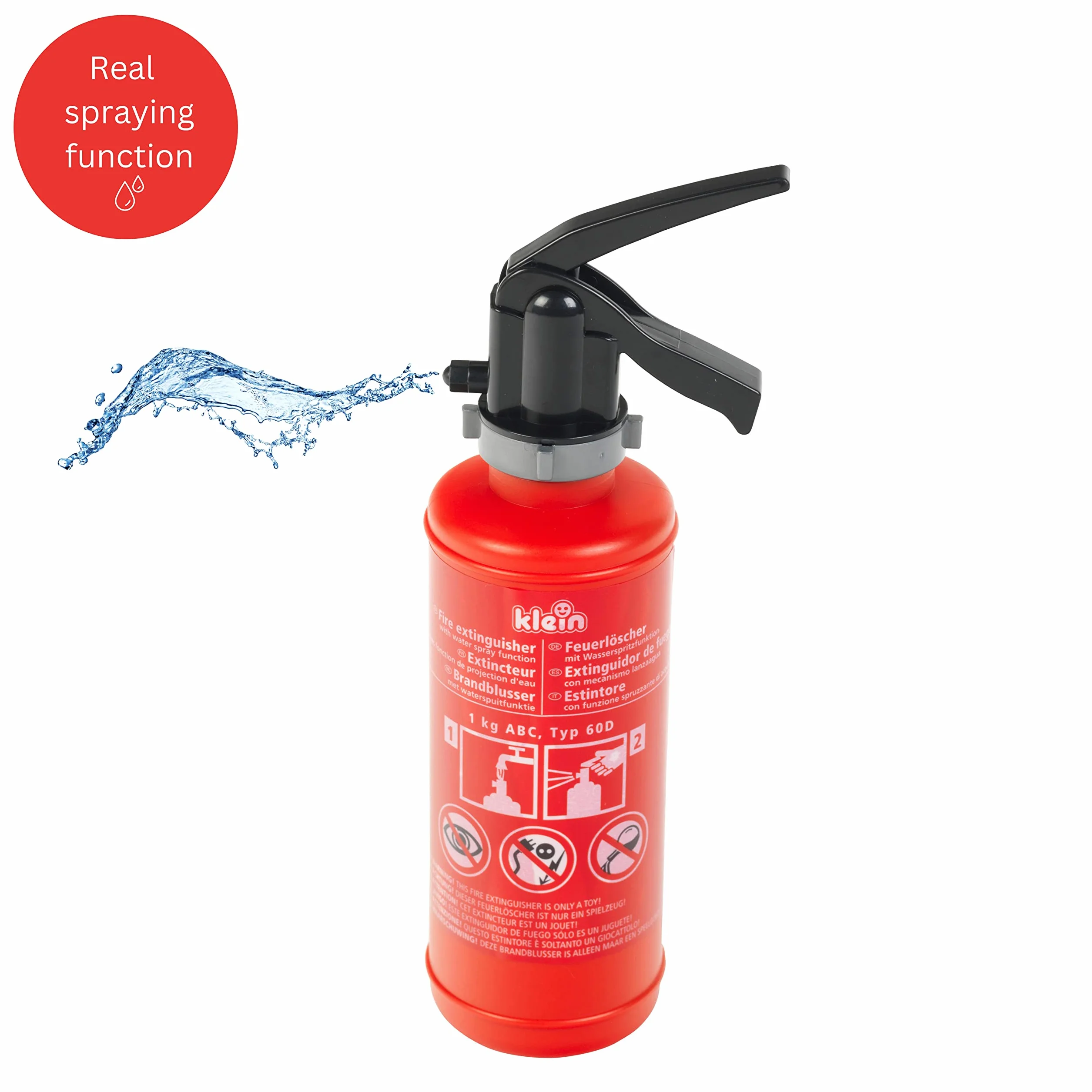 Theo Klein 8984 Mallette Pompier - Nombreux Accessoires : Lampe Torche avec Fonction Lumineuse, extincteur avec vaporisation, téléphone, etc. - Dimensions : 27 x 9,5 x 23 cm - pour Enfants dès 3 Ans