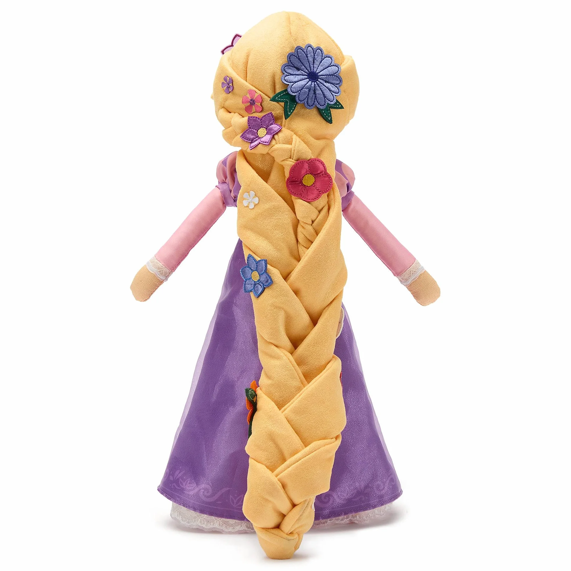 Disney Store Official Poupée de Chiffon Raiponce, Peluche Collector du 15e Anniversaire du Film Raiponce avec Cheveux tressés et Robe Scintillante, poupée Princesse Disney de 41 cm