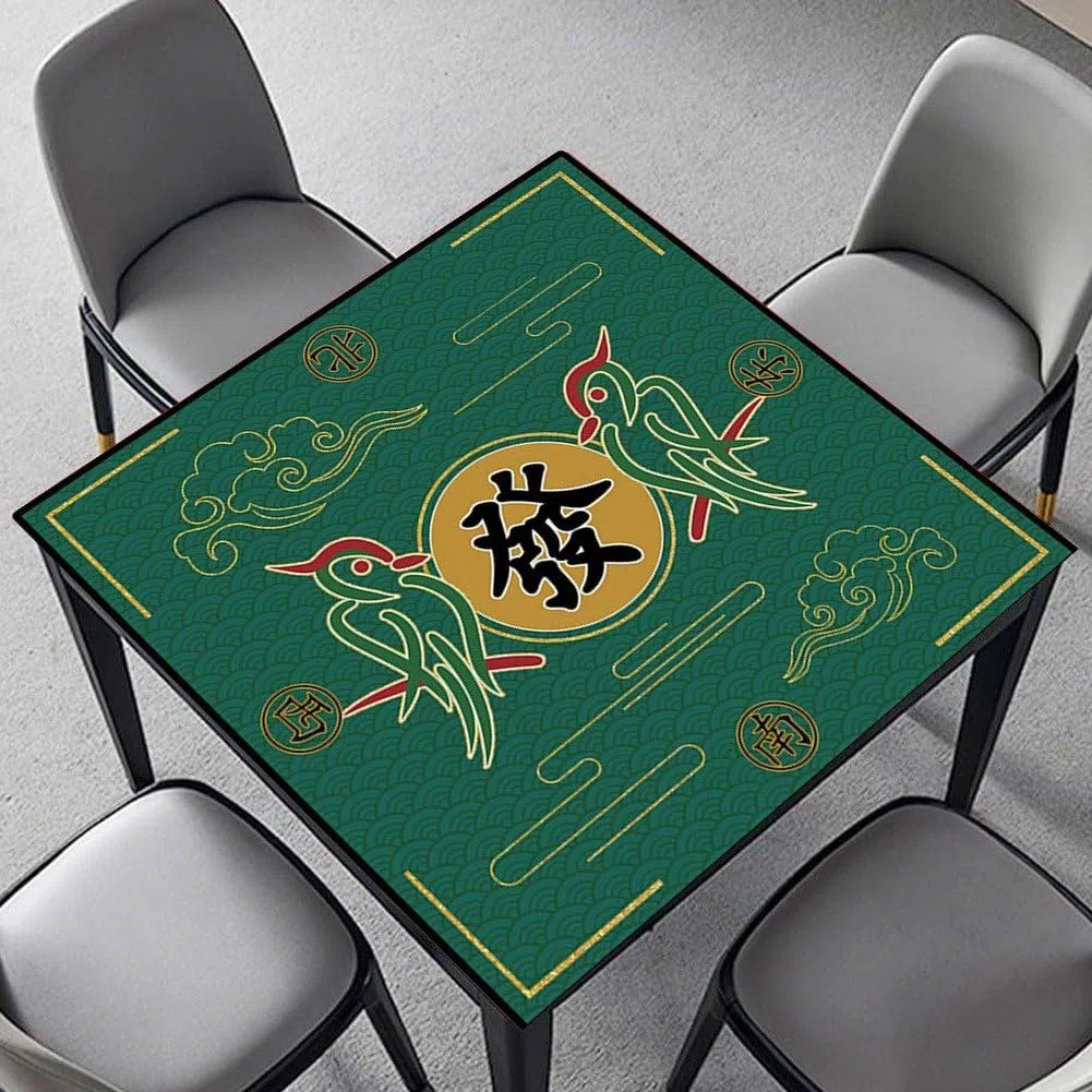 Dianzan Tapis De Mahjong Pliable Antidérapant, Tapis De Table De Mahjong À Réduction De Bruit pour Jeux De Société Décoration