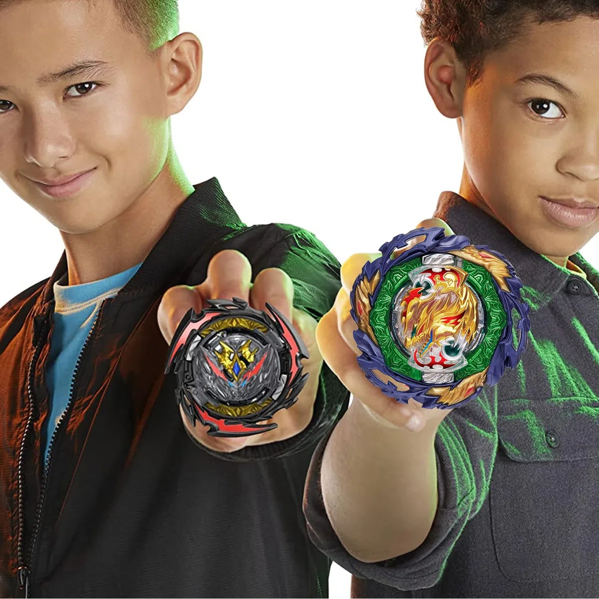 Desamvap Battling Tops B-185 Vanish Fafnir DB Metal Fusion Toupie de combat spinning Tops avec starter et poignée, jouet d'anniversaire pour enfants