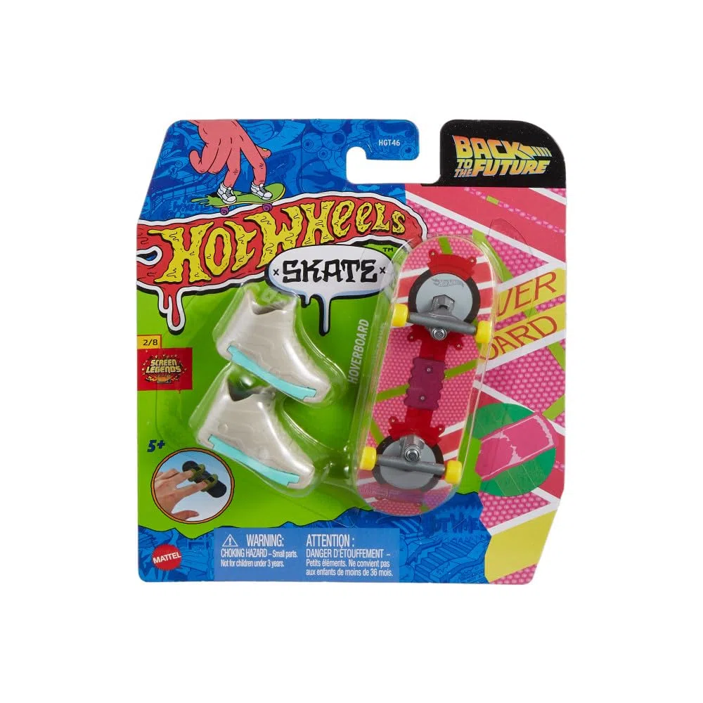 Hot Wheels Mini Skateboard avec Chaussures. 10 cm. Modèles Assortis