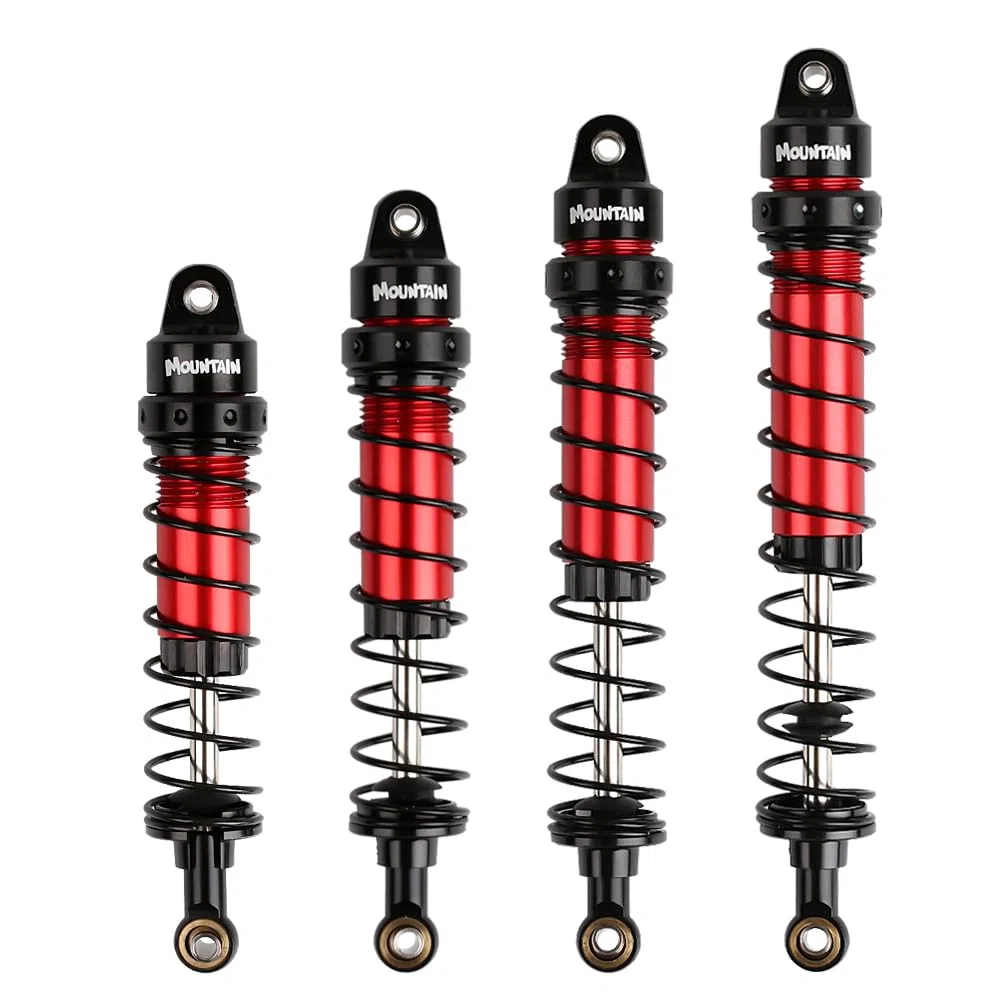 INJORA RC Amortisseur Set 4pcs RC Shock Absorbers RC Damper pour 1/10 RC Crawler Axial SCX10 90046 AXI231017 Traxxas TRX-4 D90 (110mm)