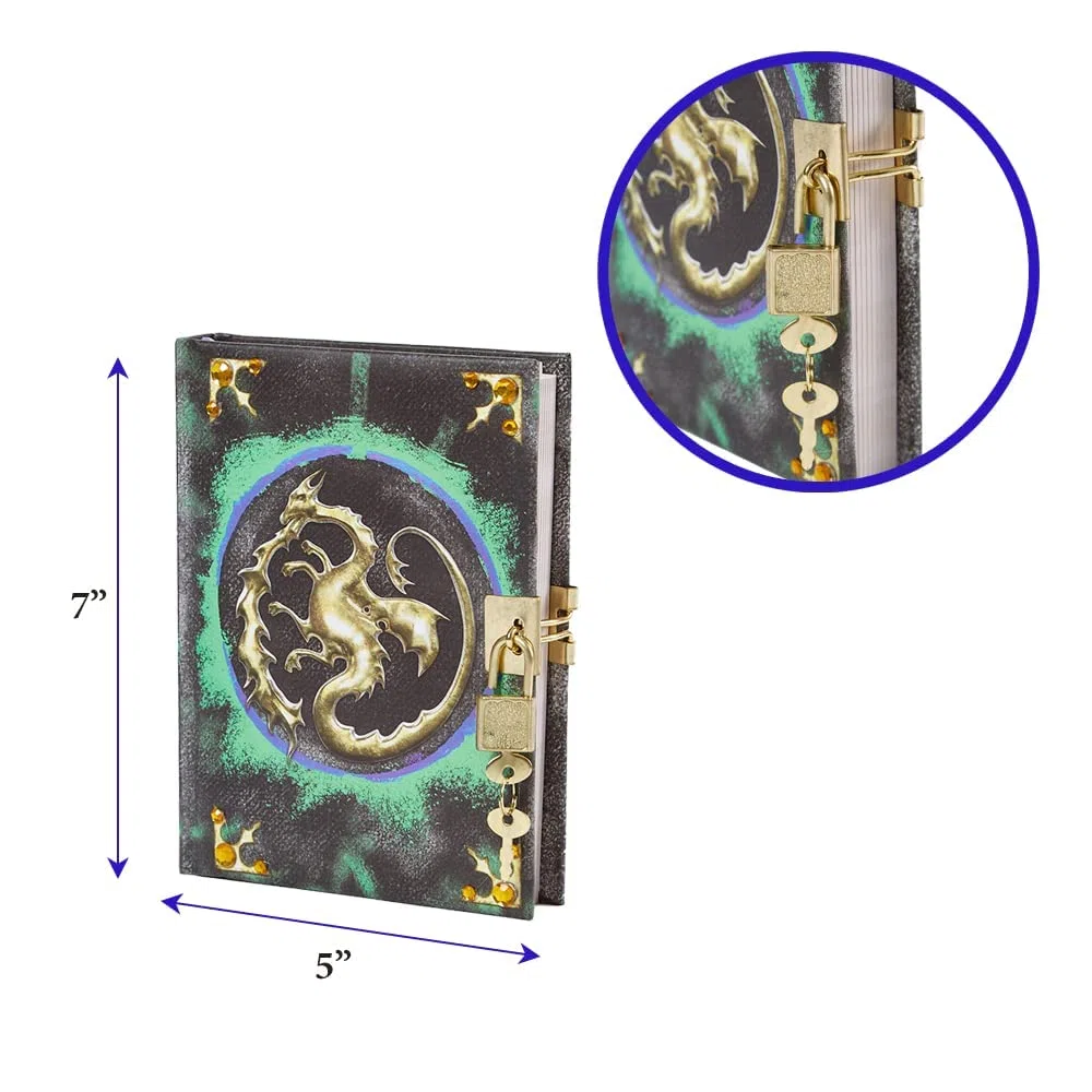 Innovative Designs Disney Mal's Diary Descendants 3 Journal Notebook avec serrure secrète et clé