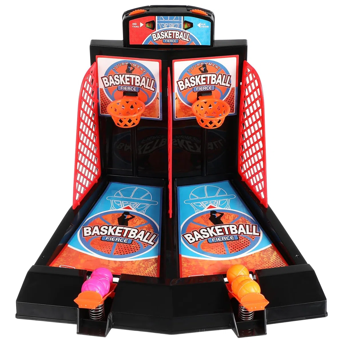 BESTonZON Jeu de Basket de Table pour Enfants, Basketball à Doigts Double Joueur, Tir Arcade de Bureau Portable et Éducatif, Améliore Agilité Coordination Main-Oeil Cadeau Anniversaire Sport