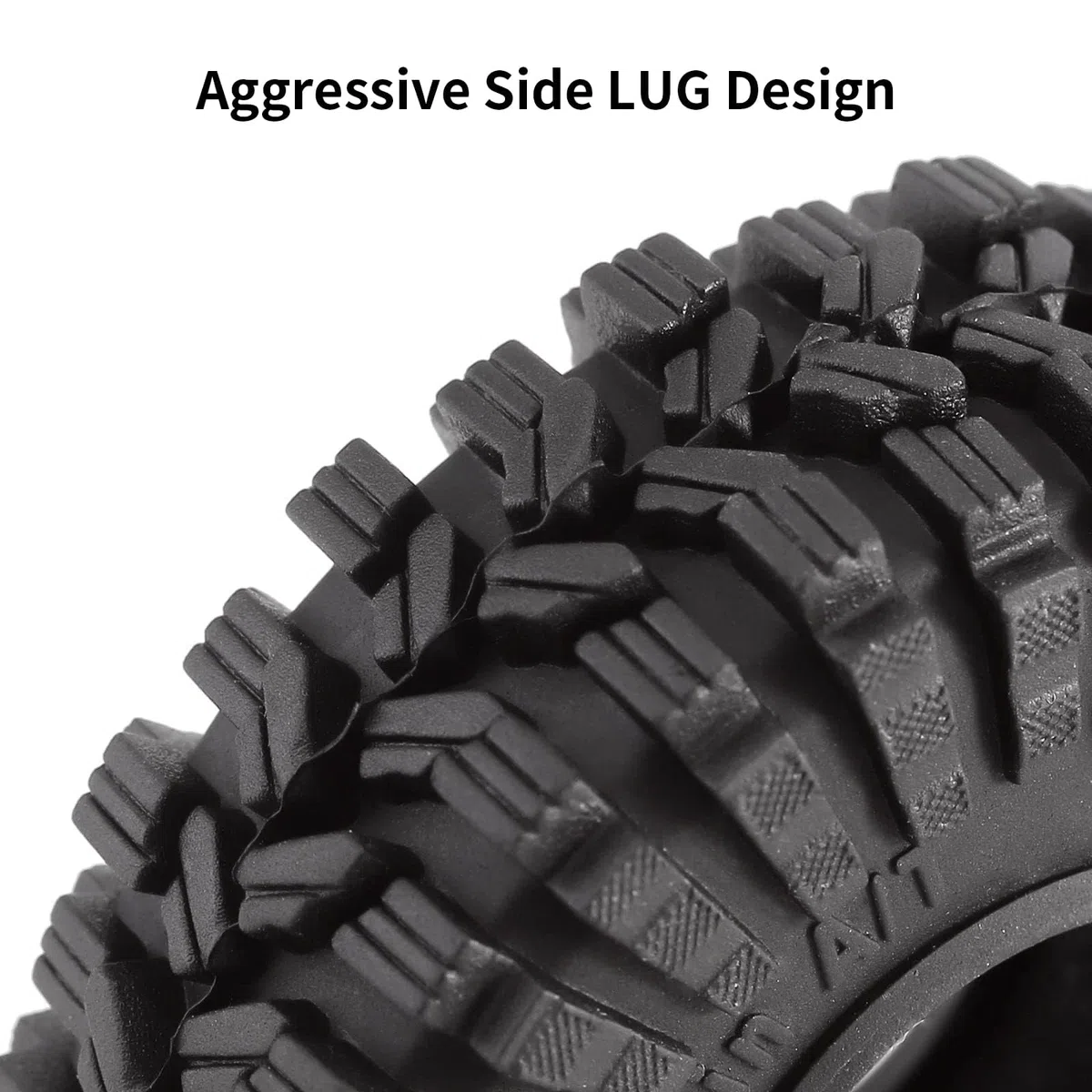 INJORA 1.0 Beadlock Rotation Jante Pneus -3.78mm Offset Jante de Roue pour Axial SCX24 FMS FCX24 FCX18 TRX4M AX24 1/18 1/24 RC Crawler Automobile, Noir