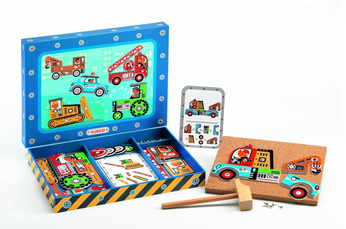Djeco DJ06641 Tap Tap Jeu de bricolage sur véhicules