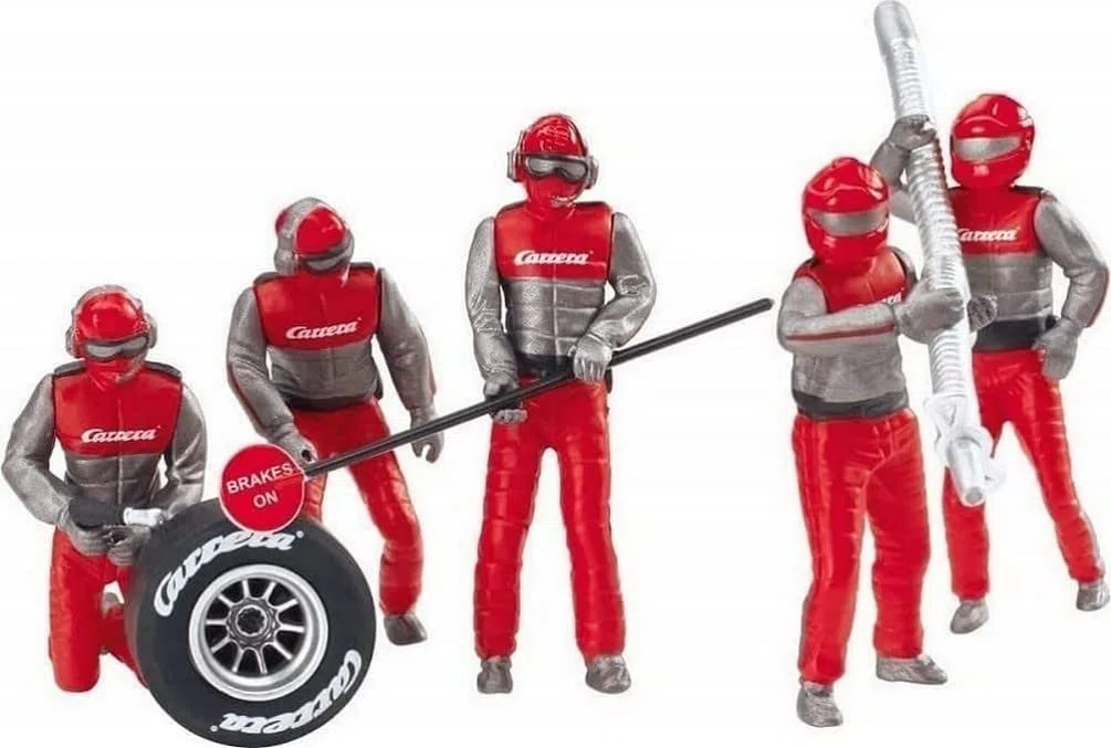 Carrera - 20021131 Set de Figurines mécaniciens, 20021131, Argent