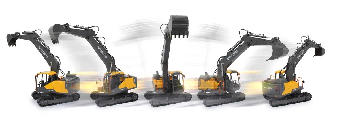 Jamara Excavator Volvo EC160E Moteur électrique Excavatrice
