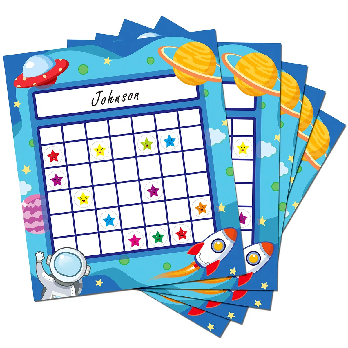 66 Packs tableaux de motivation pour la classe en 2 designs avec 2024 autocollants étoiles