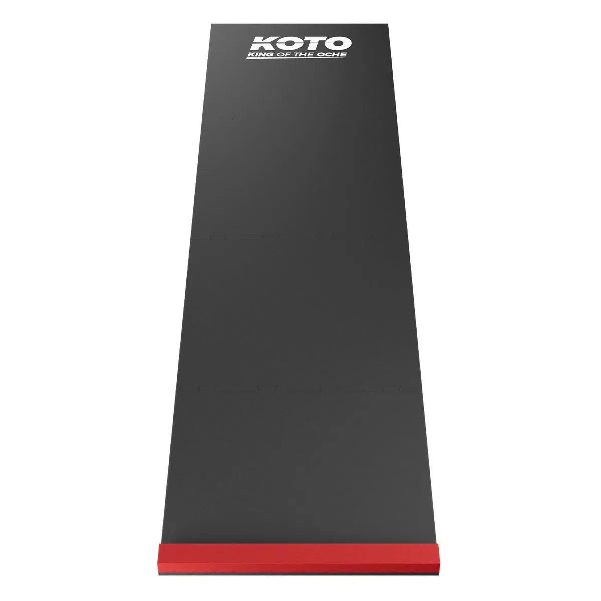 KOTO - Tapis de Fléchettes Puzzle Rouge + Oche 237 x 60 cm, INCL. Indicateur de Score, Antidérapant, Tapis Flechette Sol