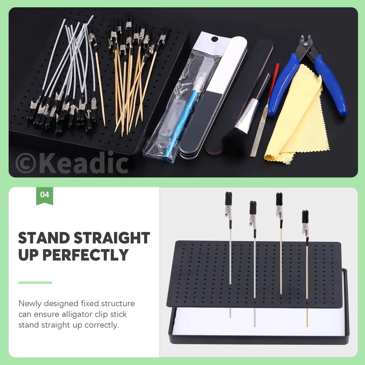 Keadic 37pcs Kit Peinture Modèle Comprend Outils Base Professionnels De Modèle Gundam, Support Base Support Peinture Et Outils De Modélisation Clips D'alligator Pour Airbrush