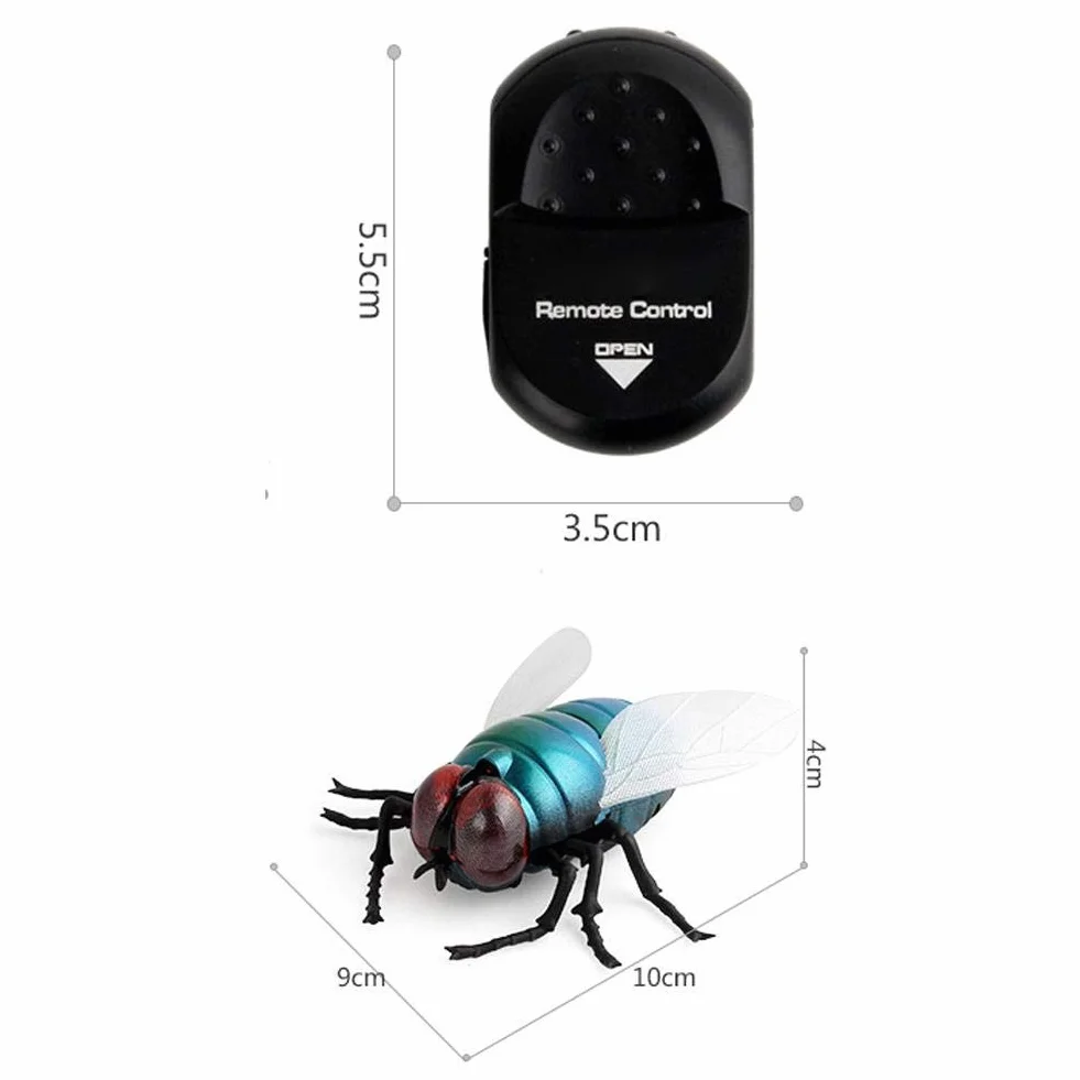 Mouche infrarouge télécommandée - Jouet animal réaliste Simulation insecte pour fête d'enfants