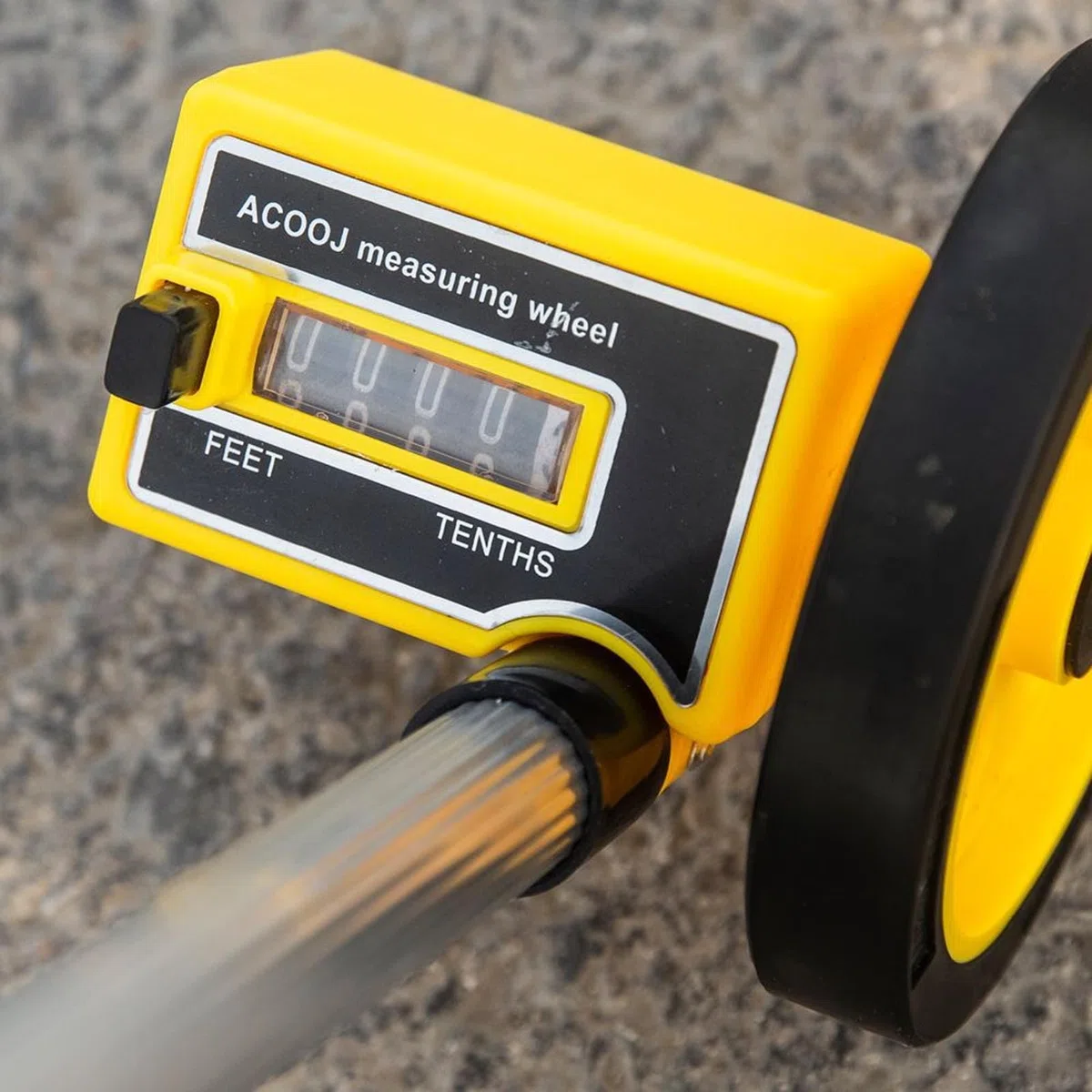 Denash Roue de Mesure, Outil de Mesure de Distance Portable Extensible, Roue de Mesure Roulante Métrique à Longueur Réglable pour la Construction, L'arpentage