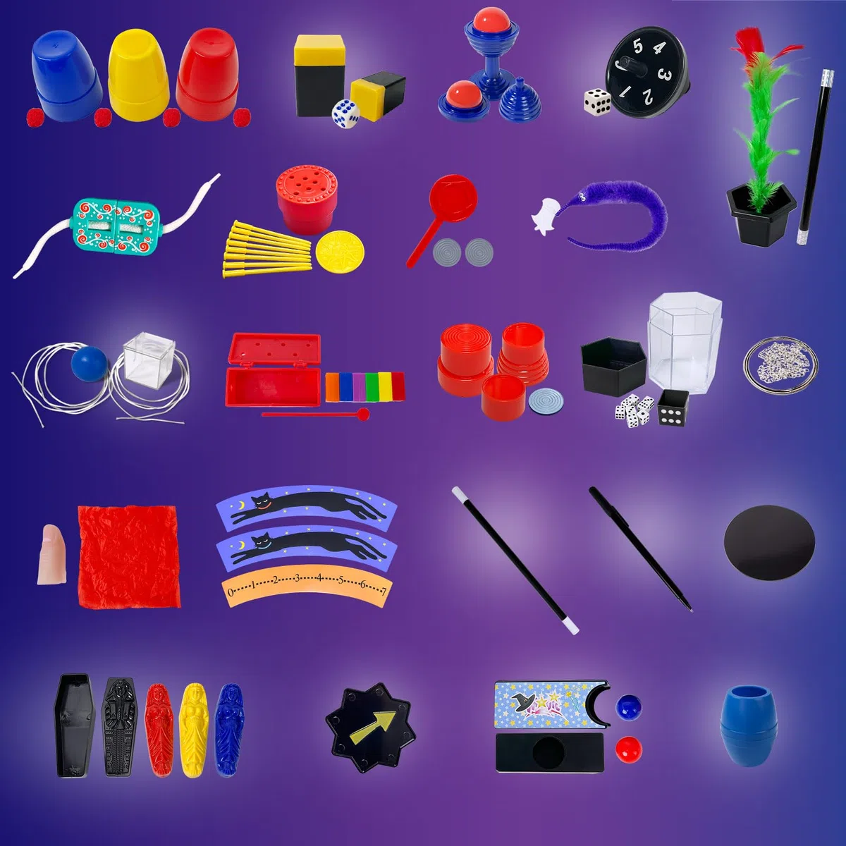 Heyzeibo Kit de Magie - 60+ Tours de Magie Enfant, Kit Magique avec Baguette Magique et Instructions, pour Garçons, Filles, Tout-Petits, Débutants