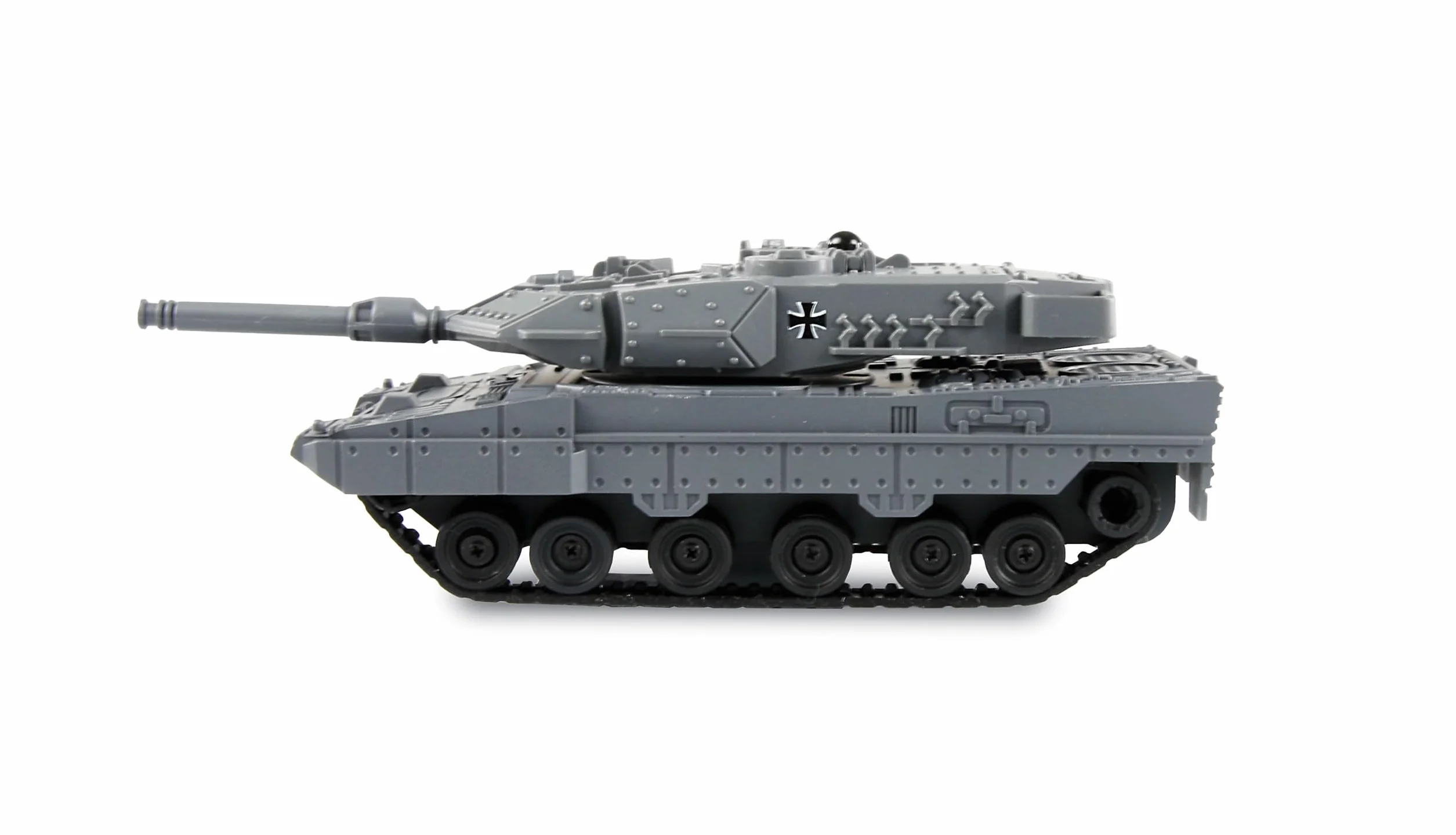 Amewi RC Leopard II Mini Char télécommandé avec Fonction Battle IR 1:72 RTR Enfants à partir de 8 Ans Gris