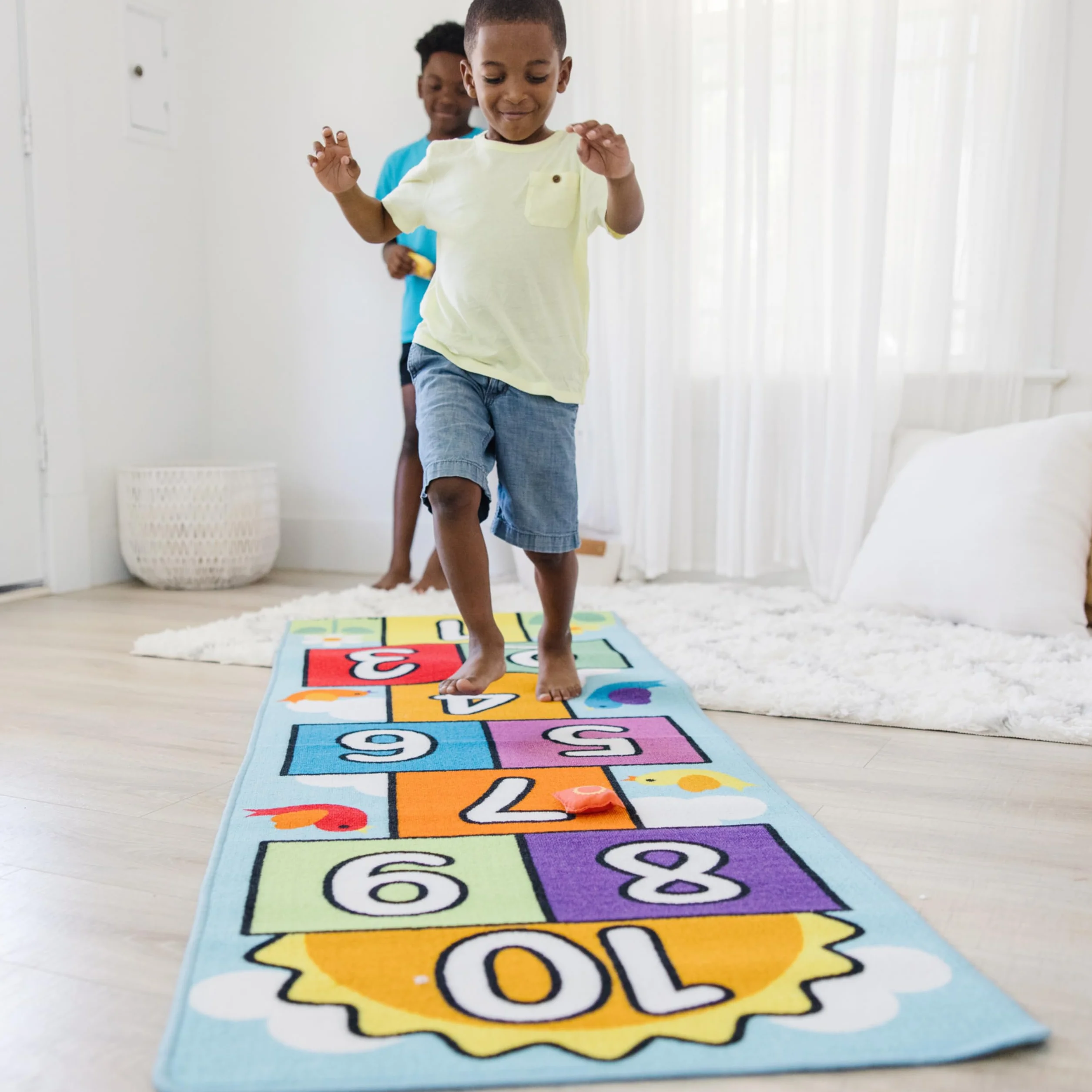 Melissa & Doug- Hop & Count Tapis en marelle, Cœurs, 96152