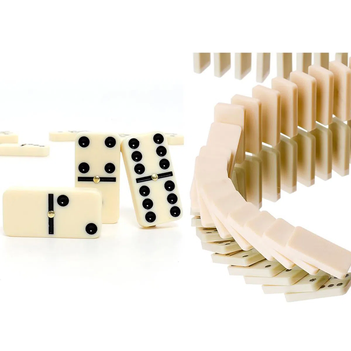 QLSKI Dominos Set,Divertissement Divertissement Voyage, Coffret de Dominos, Jeu de société d'intérieur en Cuir, Jouet en Bois, Jeu de société emballé pour Adultes et Enfants (28pcs)