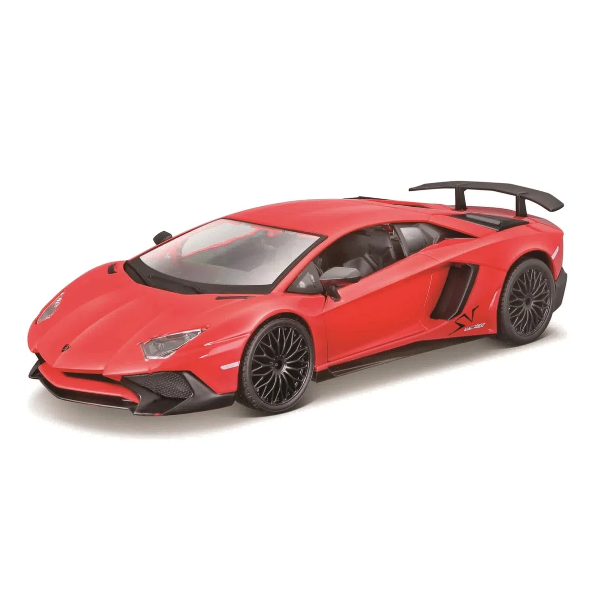 Bburago | Lamborghini Aventador LP 750-4 SV | Reproduction de Voiture Miniature à échelle 1/24 | Rouge | Jouet pour Enfant à Collectionner | B18-21079