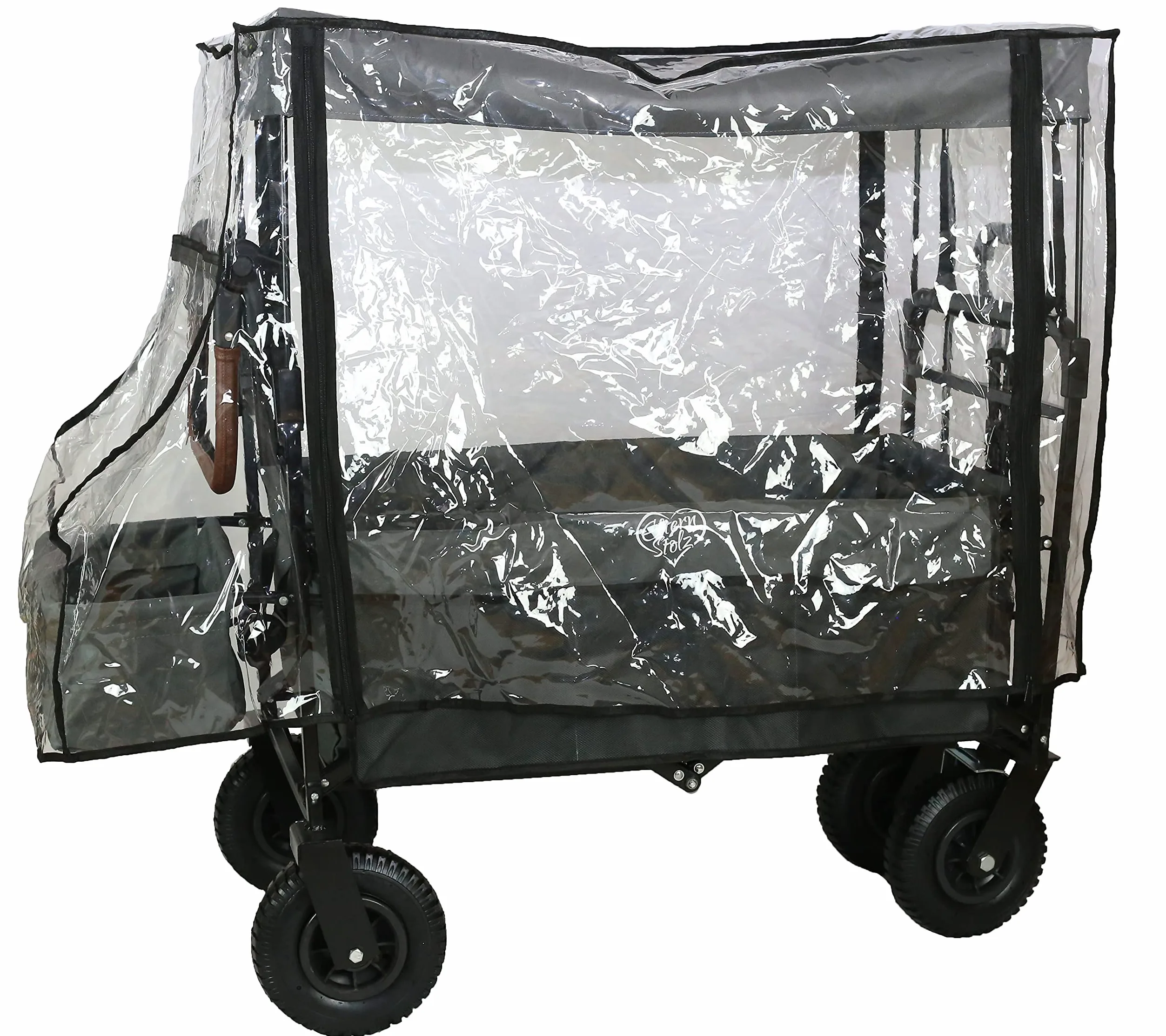 Housse de pluie pour charrette à bras Housse de pluie universelle adaptée aux charrettes à bras avec toit en PEVA PVC recyclable respectueux de l'environnement et sans phtalate