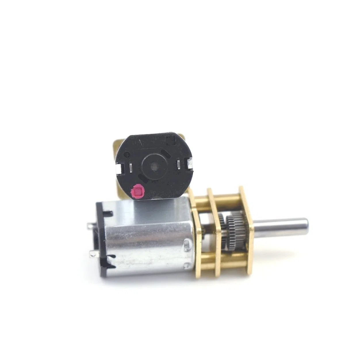 CHANCS Micro Moteur Electrique N20 1.5V 16RPM DC Gear Motor DC 6V 66RPM Longueur de l'arbre 66.5mm Moteur Réducteur Electrique pour Robot DIY 2PCS