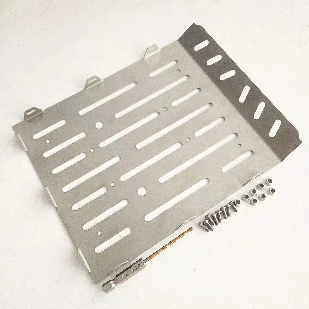 1PC Stainless Steel Rear Bucket Plate with Hook Fit Traxxas 1/10 TRX-6 G63 6X6 TRX6