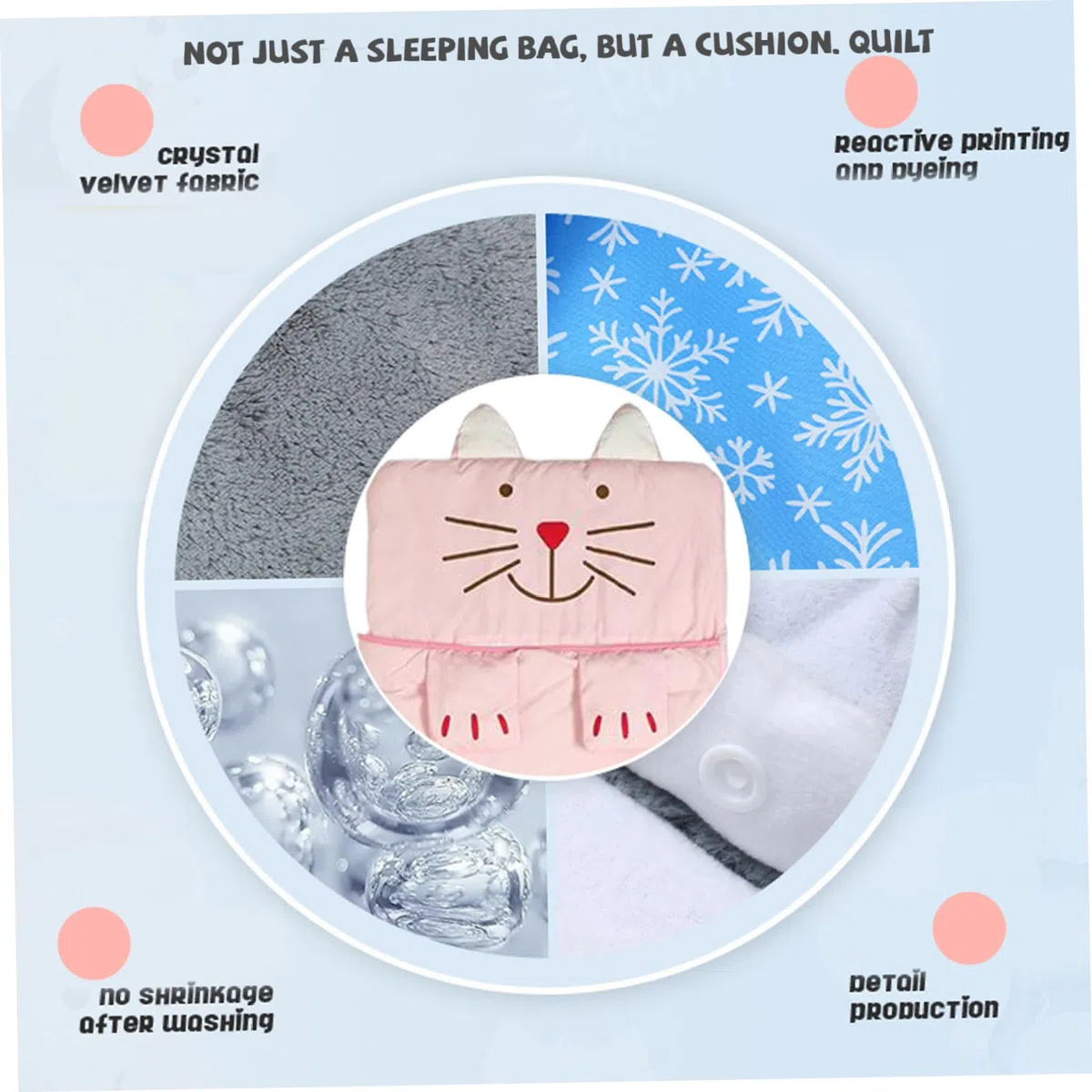 Sac de Sommeil pour Enfants Mat Mat Cozy Sac SORF pour garçons et Filles, de Couchage la Bande dessinée pour Enfants