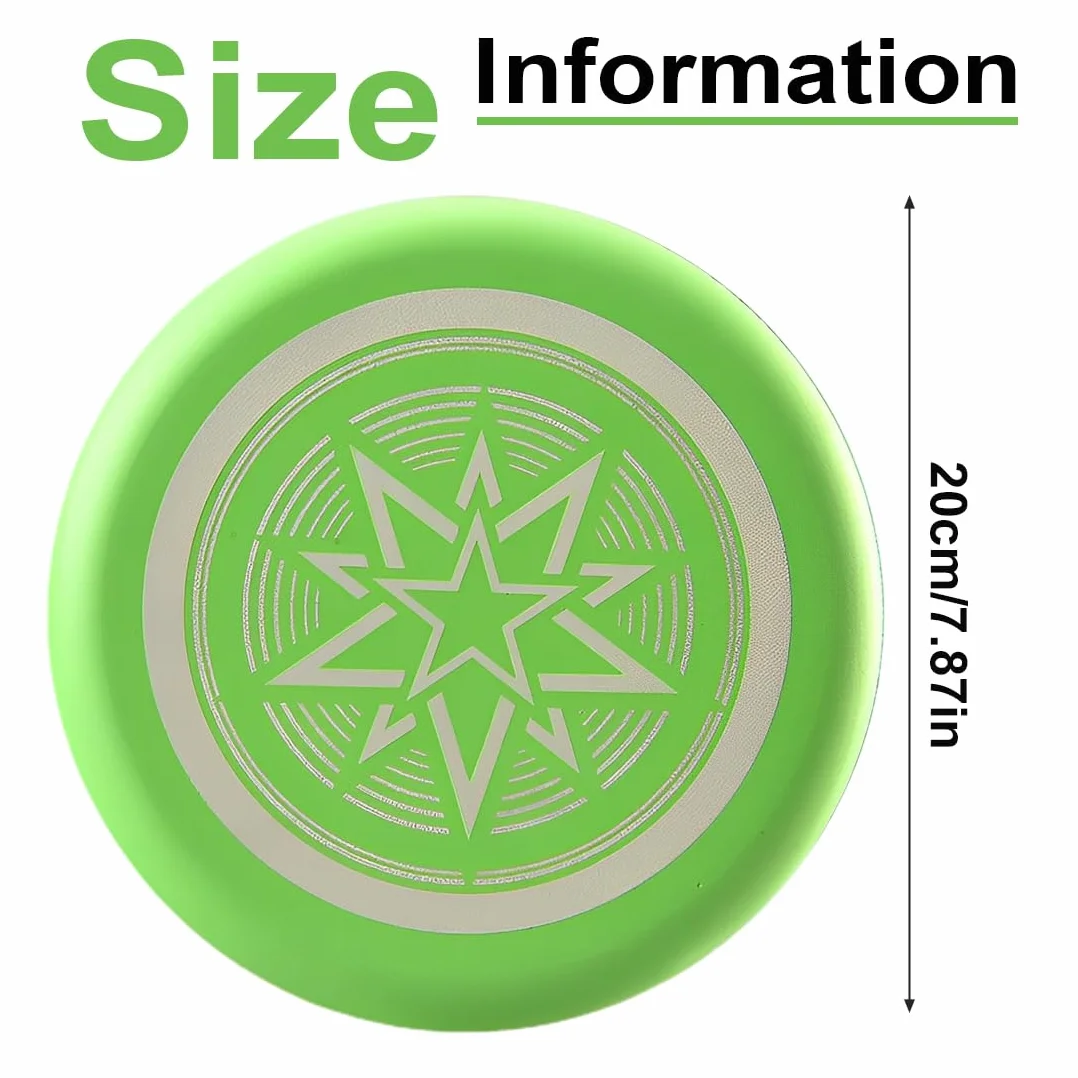 1 pièce pour enfants, 20 cm, Prévention des blessures grâce au plastique souple, freesbee, enfant, Sport, jeux et plaisir en plein air,La luminescence nocturne