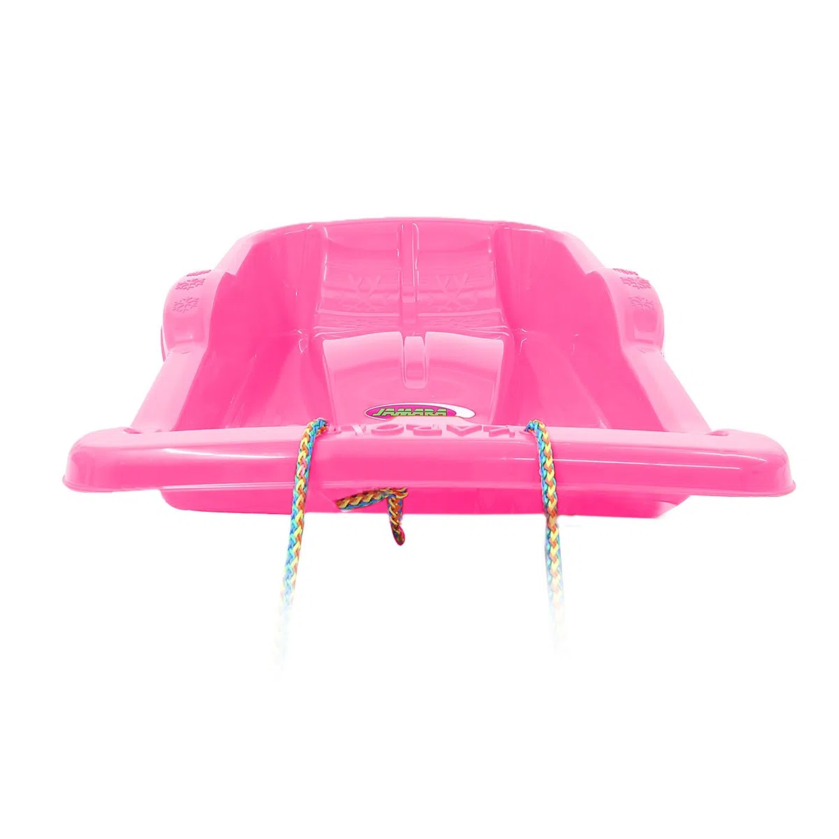 JAMARA 461127 Snow Play Bob Karol 80 cm en Plastique, Corde à Tirer, Poids léger, Moins de 1 kg, Construction aérodynamique, Rose