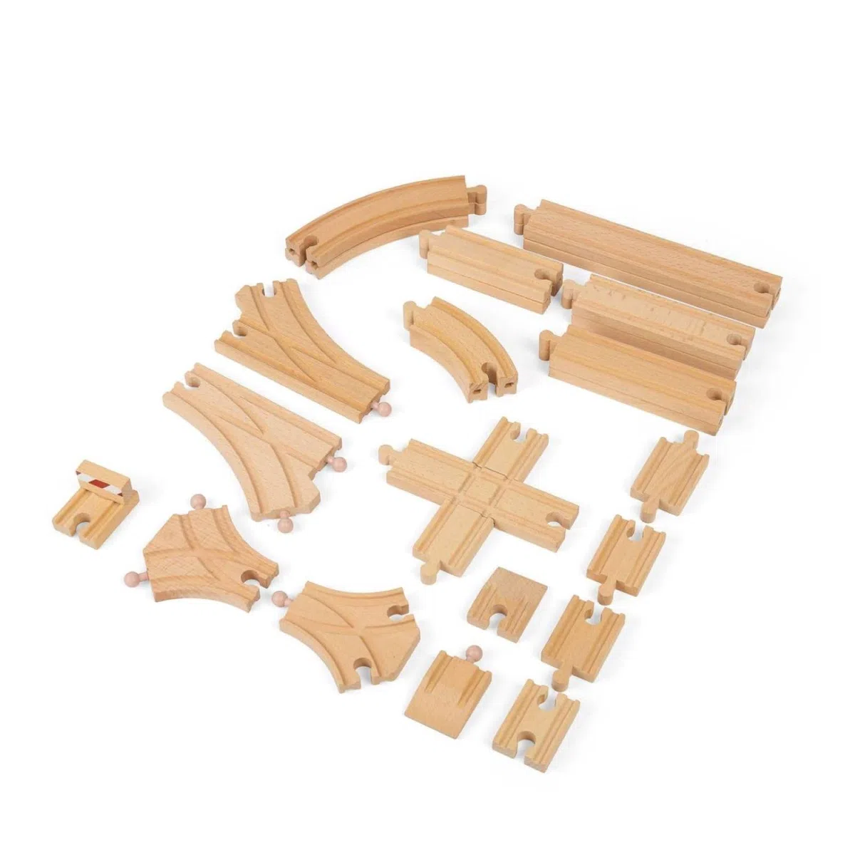 Bigjigs Rail Lot d’Extensions de Rails au Sol